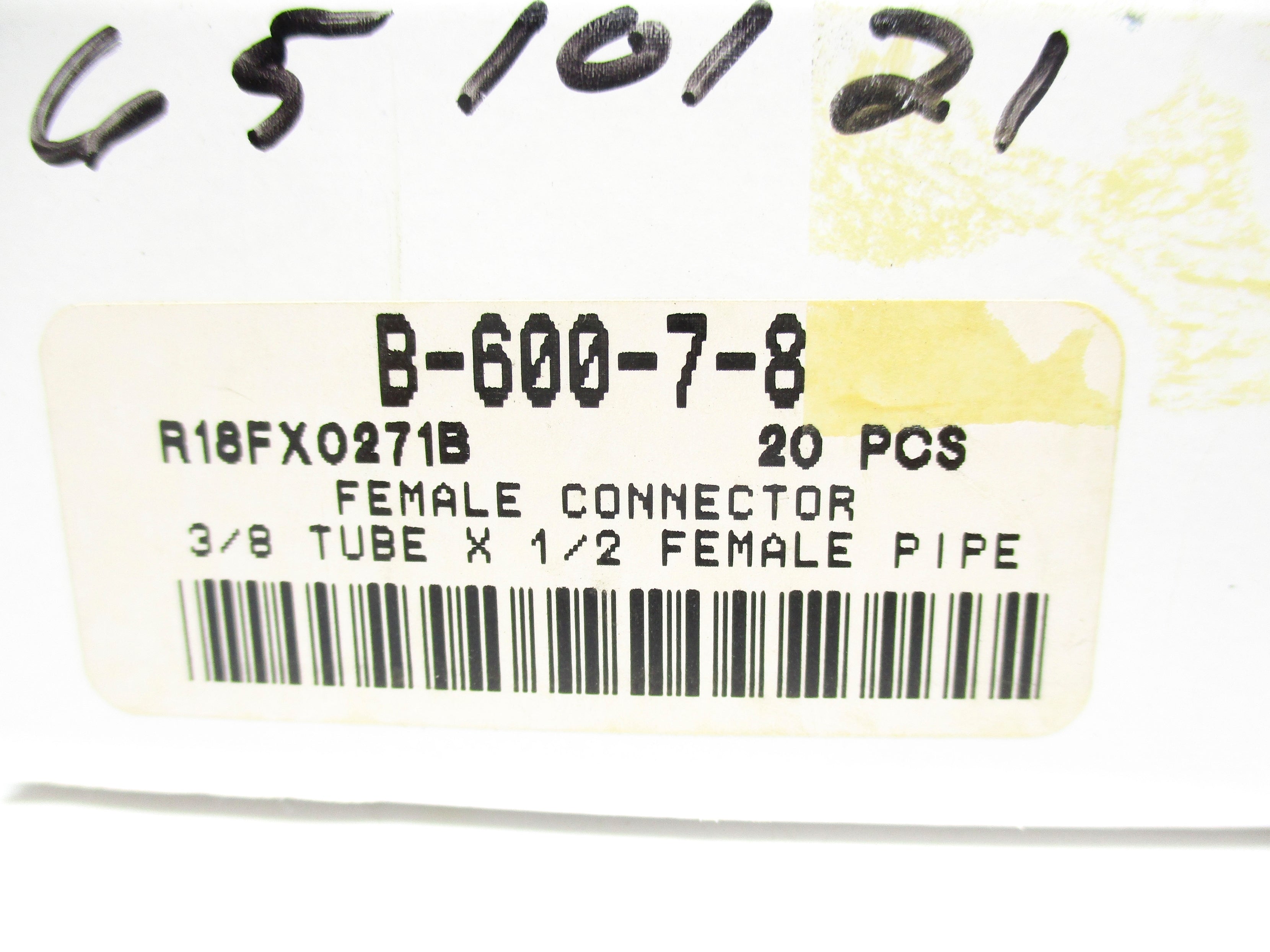SWAGELOK B-600-7-8 (PKG OF 20) NSMP