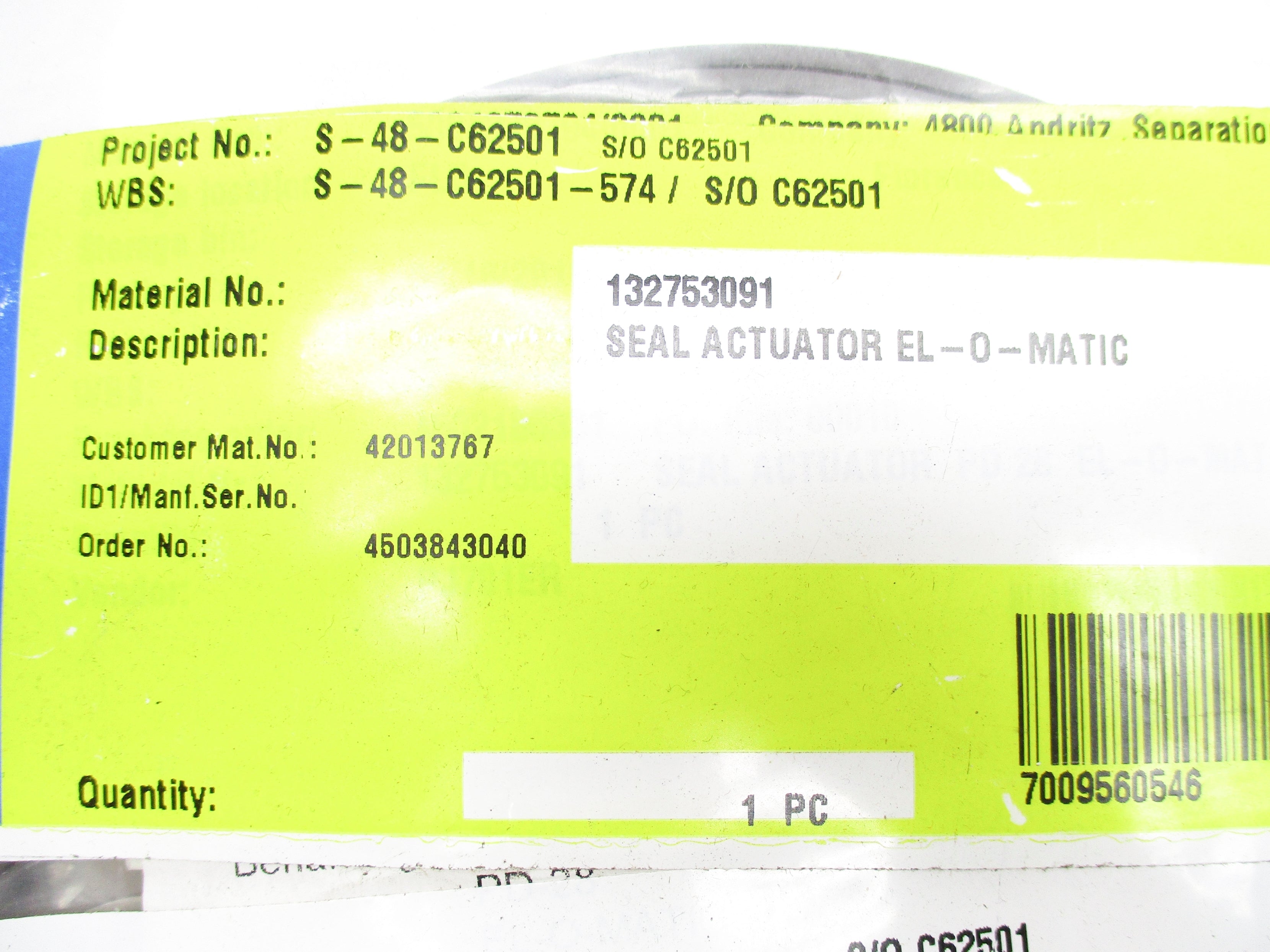 ANDRITZ S-48-C62501 NSMP