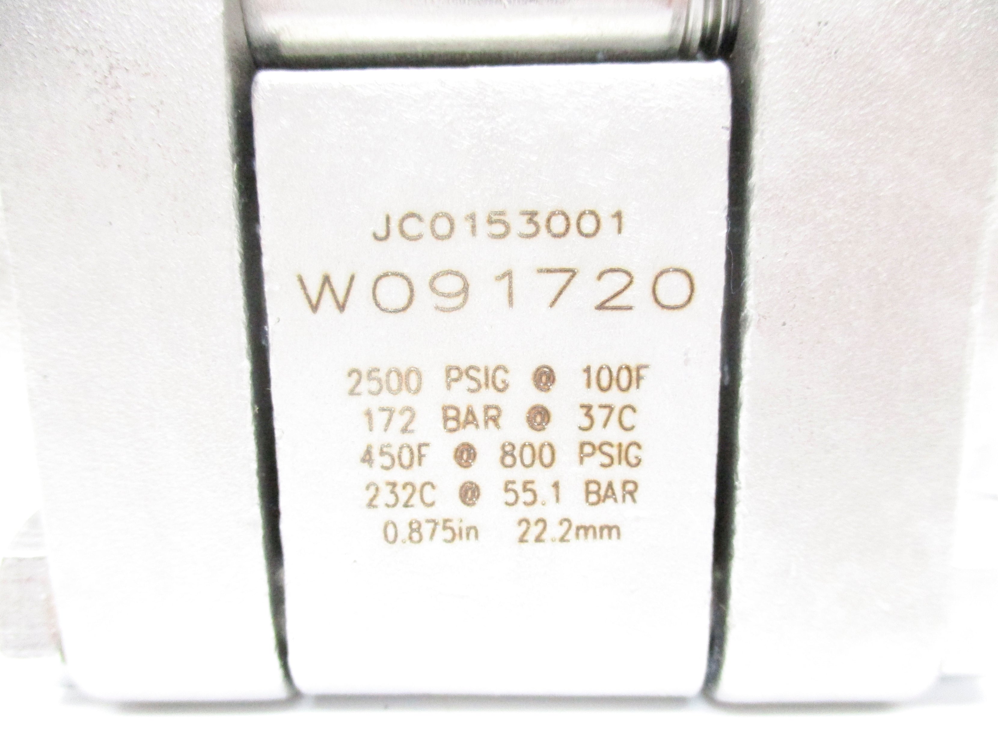 SWAGELOK W091720 2500PSIG NSNP