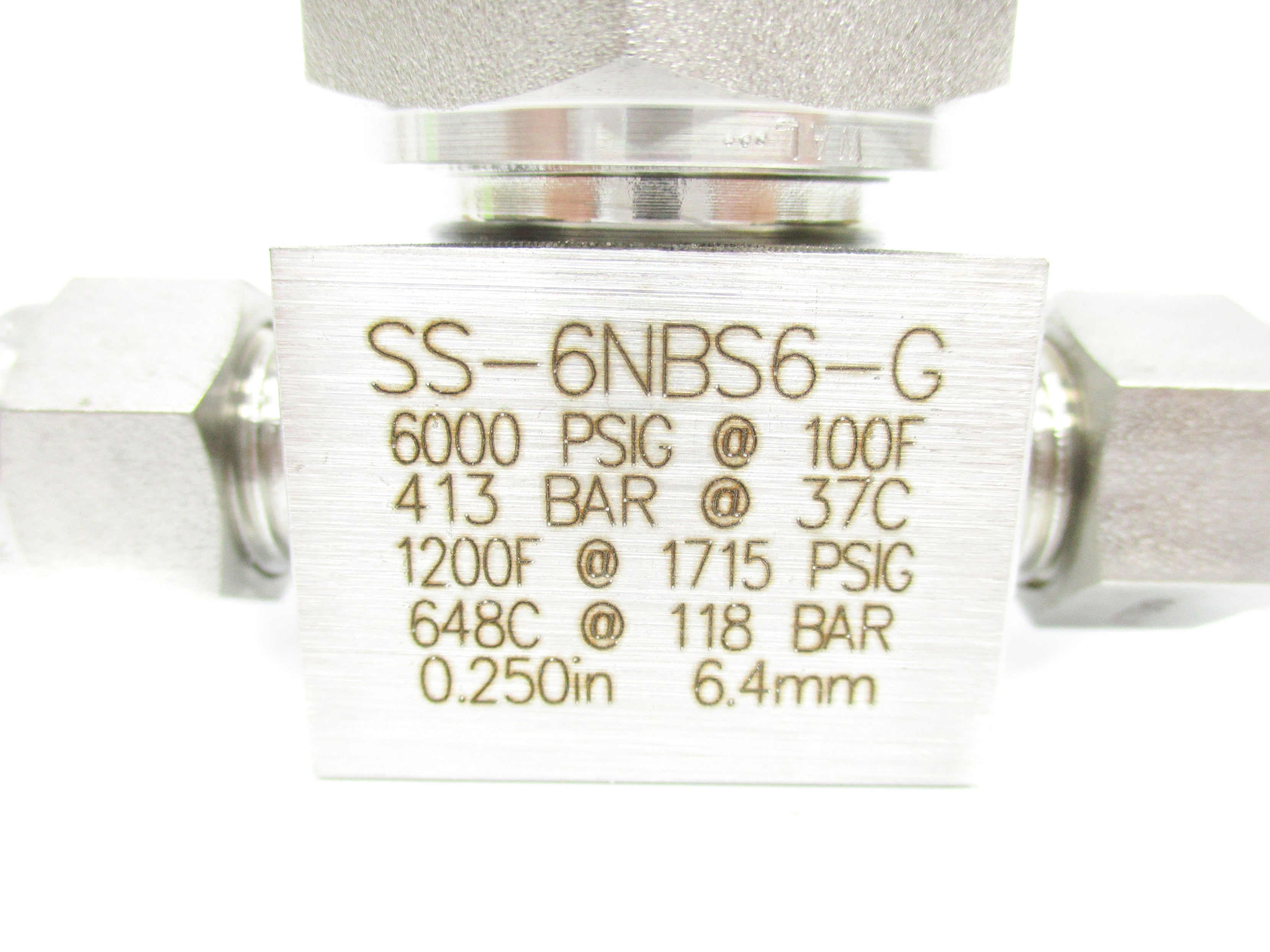 SWAGELOK SS-6NBS6-G 6000PSIG NSNP