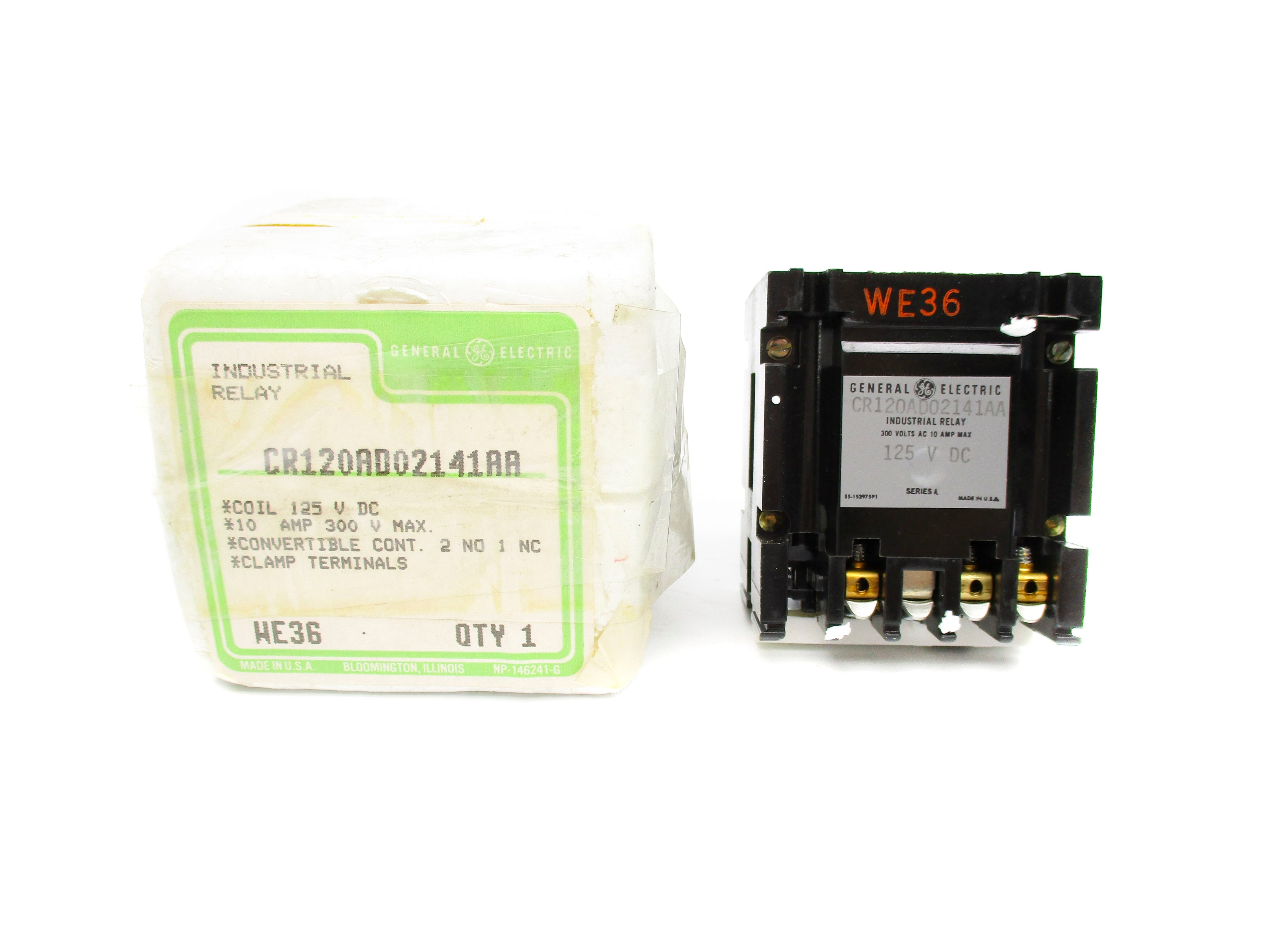 GENERAL ELECTRIC CR120AD02141AA 10A 125VDC NSMP