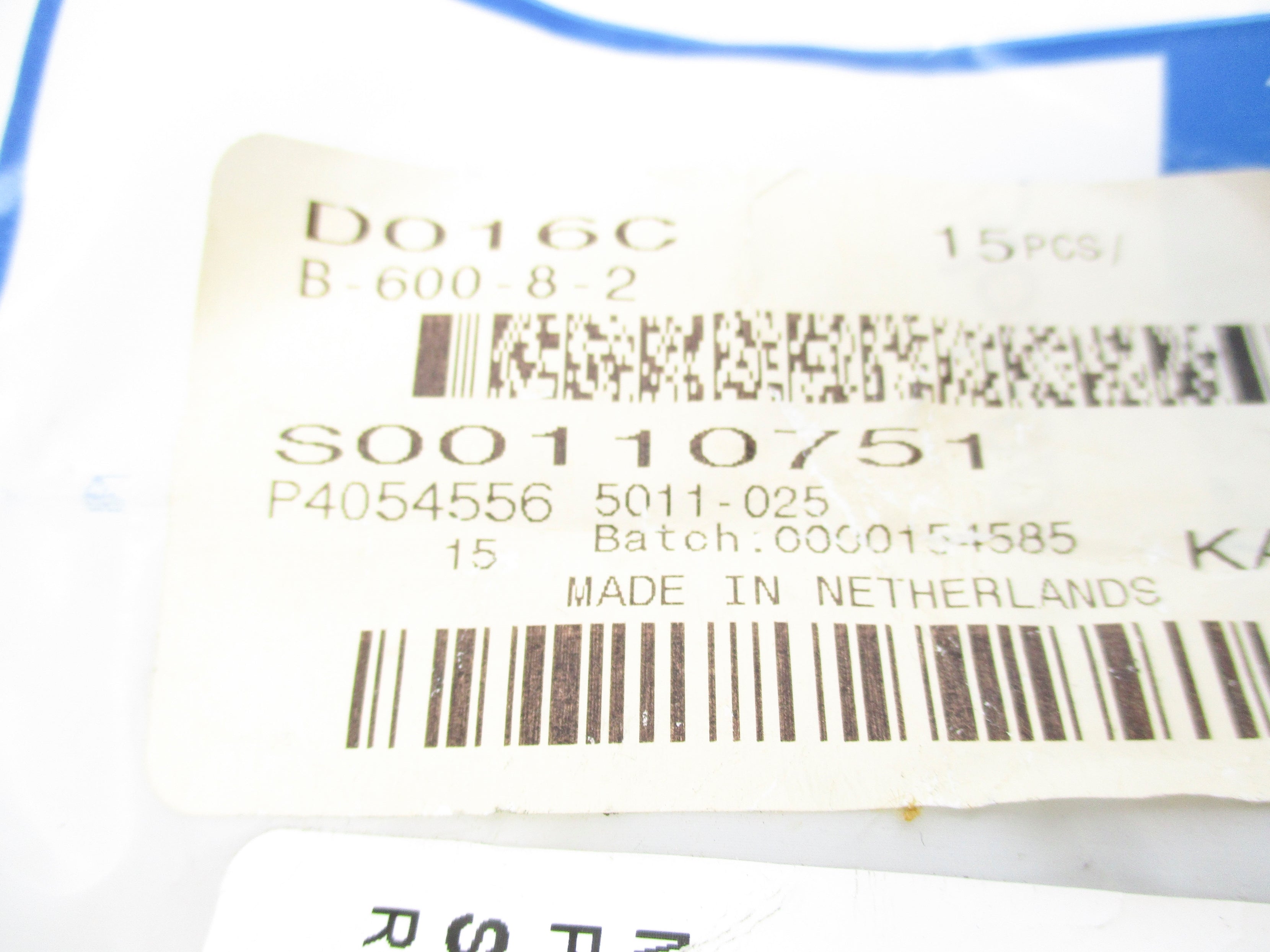 SWAGELOK B-600-8-2 (PKG OF 15) NSMP