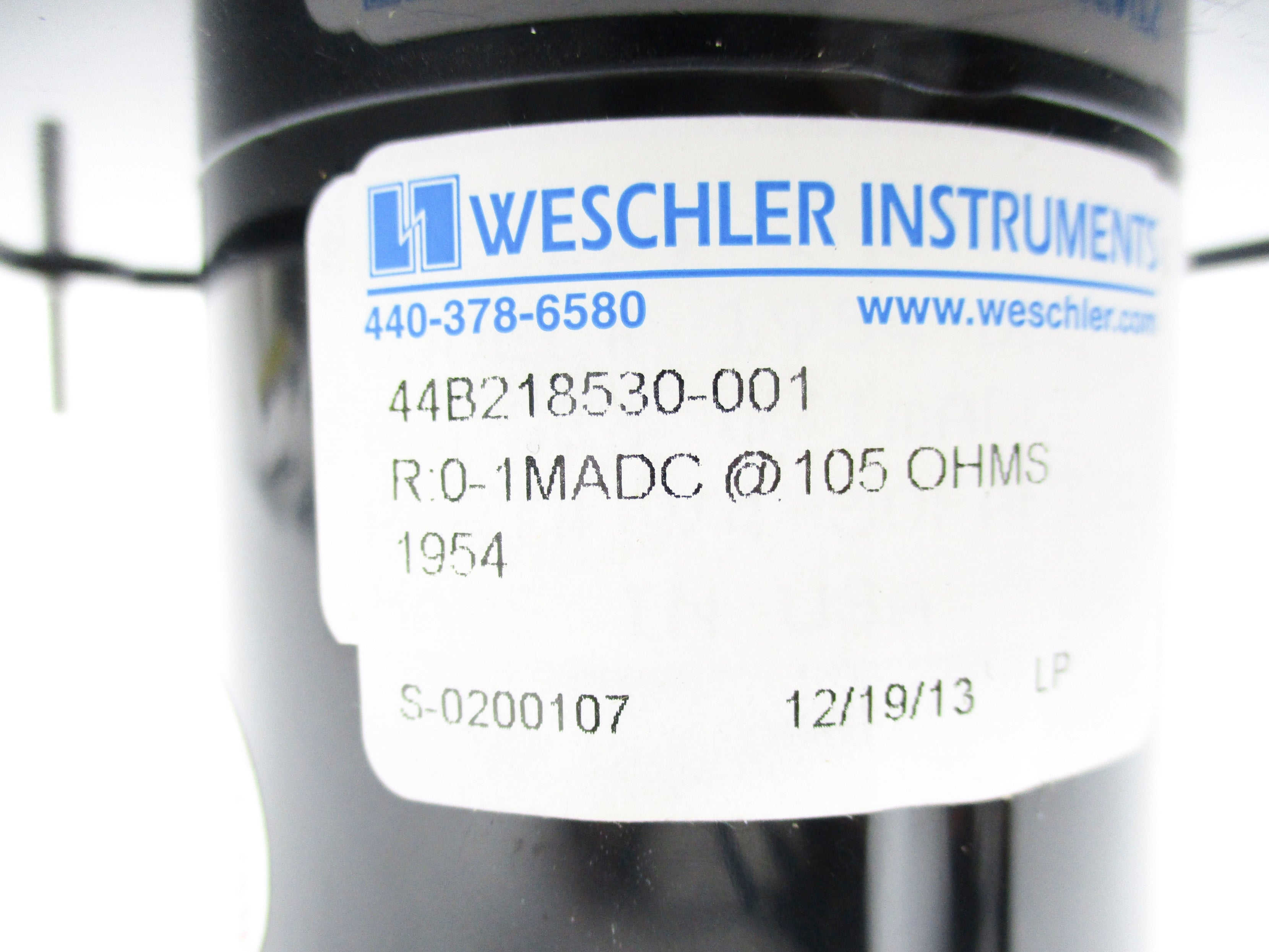 WESCHLER INSTRUMENTS 44B218530-001 NSNP
