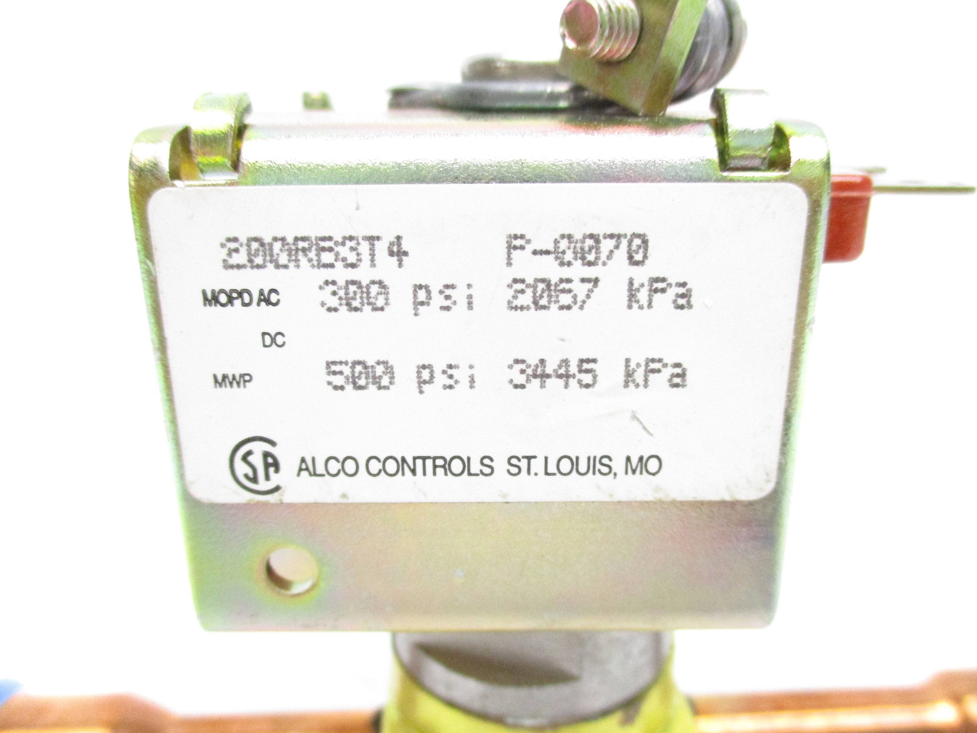ALCO CONTROLS 200RB3T4 AMSV 24V 300PSI NSNP