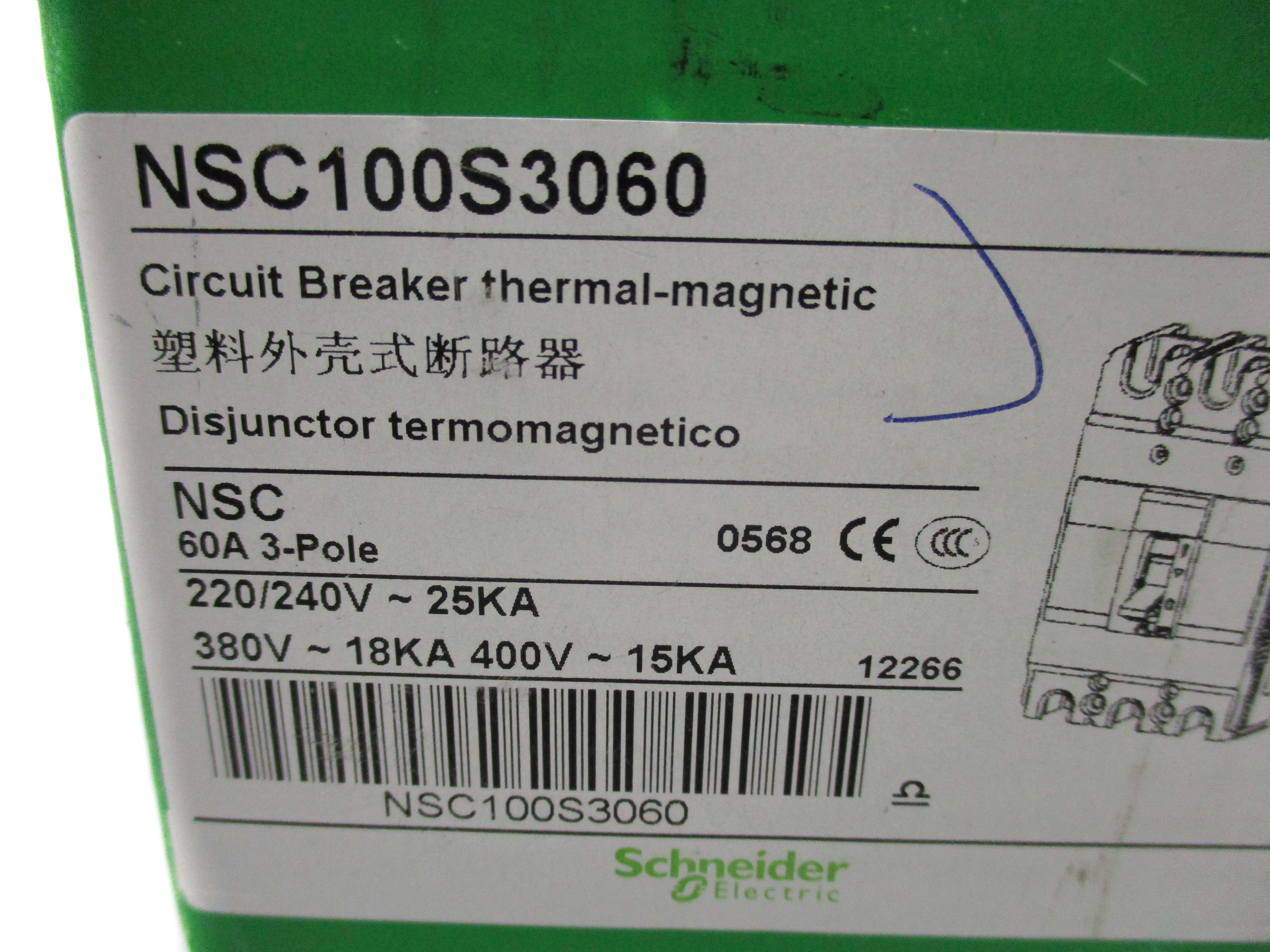 SCHNEIDER ELECTRIC NSC100S3060 60A 220/240V NSMP