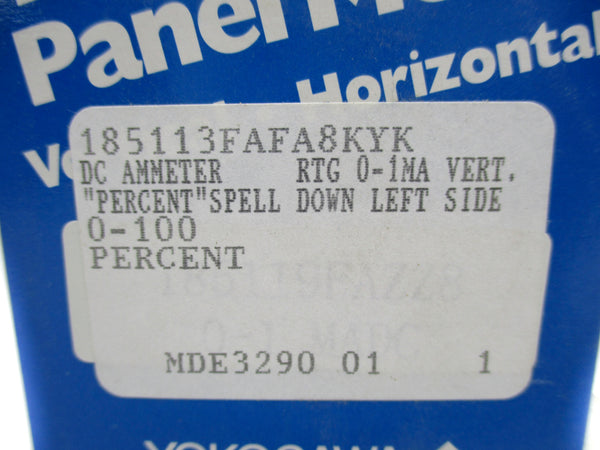 YOKOGAWA 185113FAFA8KYK 0-100 NSMP