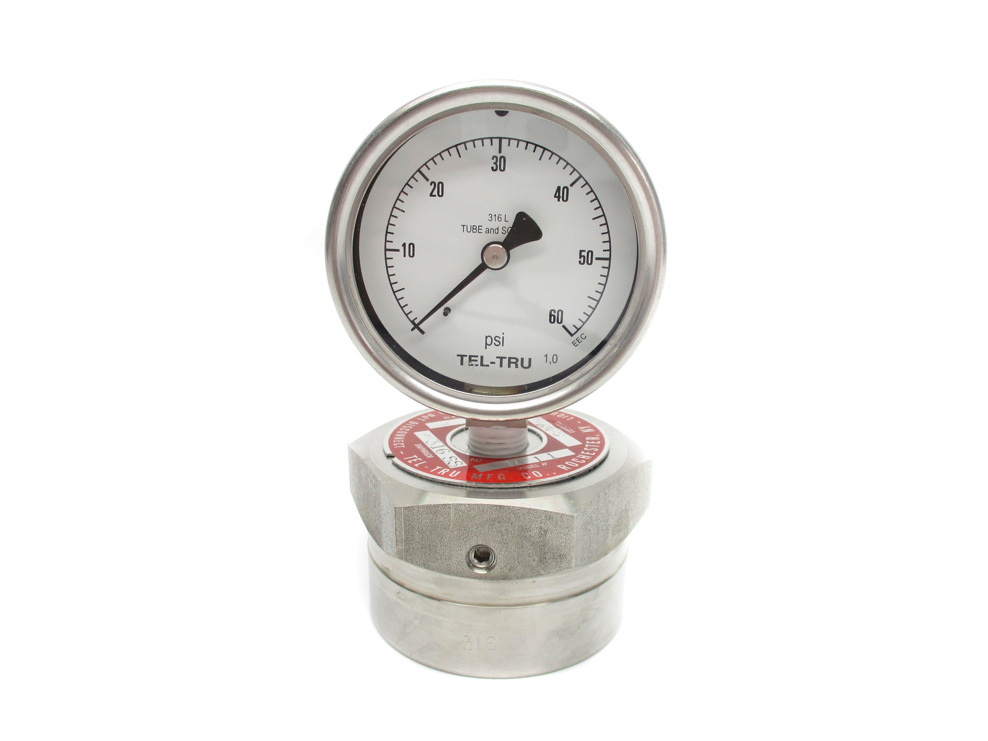 TEL-TRU M11 0-60PSI NSNP