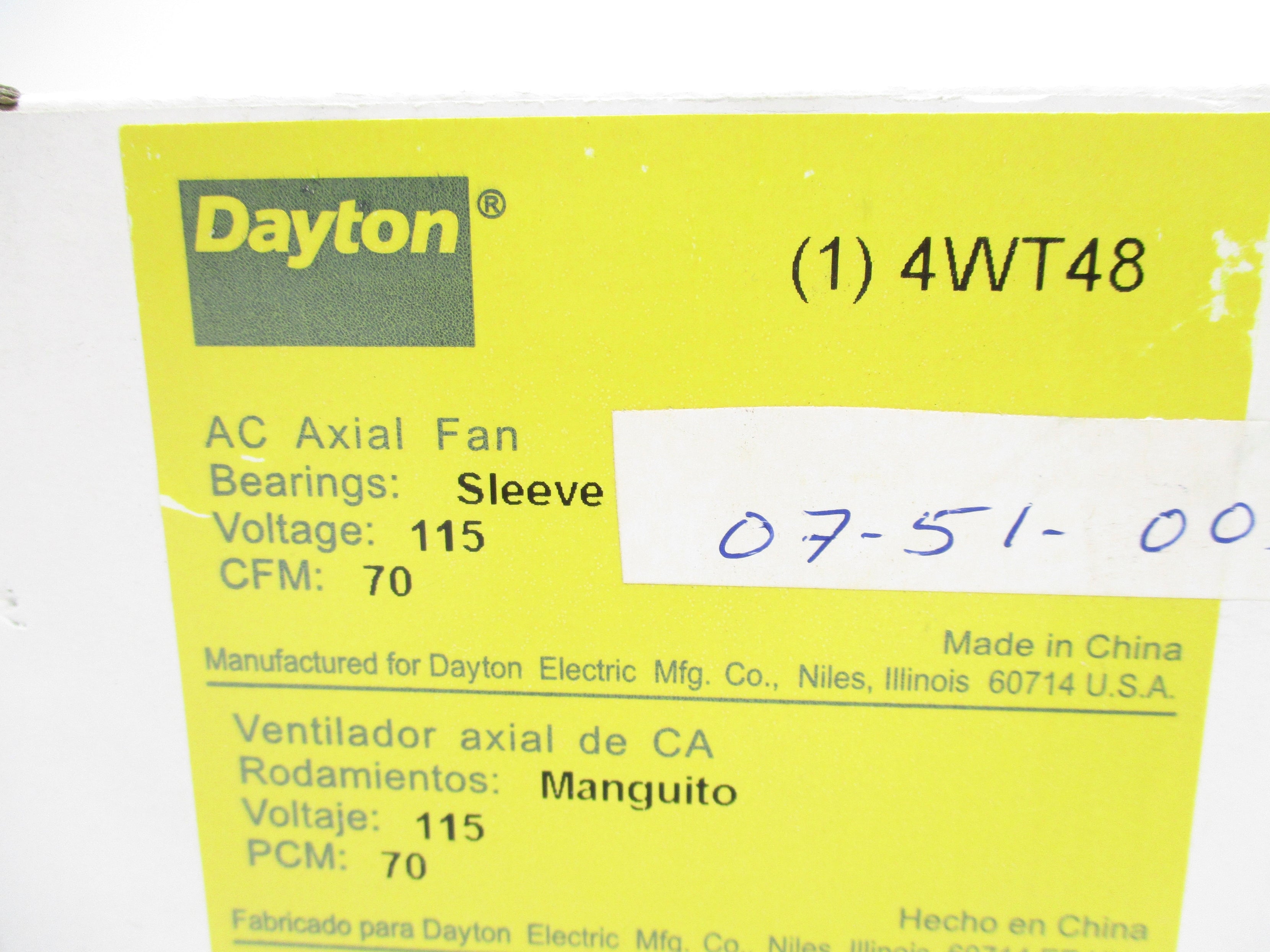 DAYTON 4WT48 NSMP