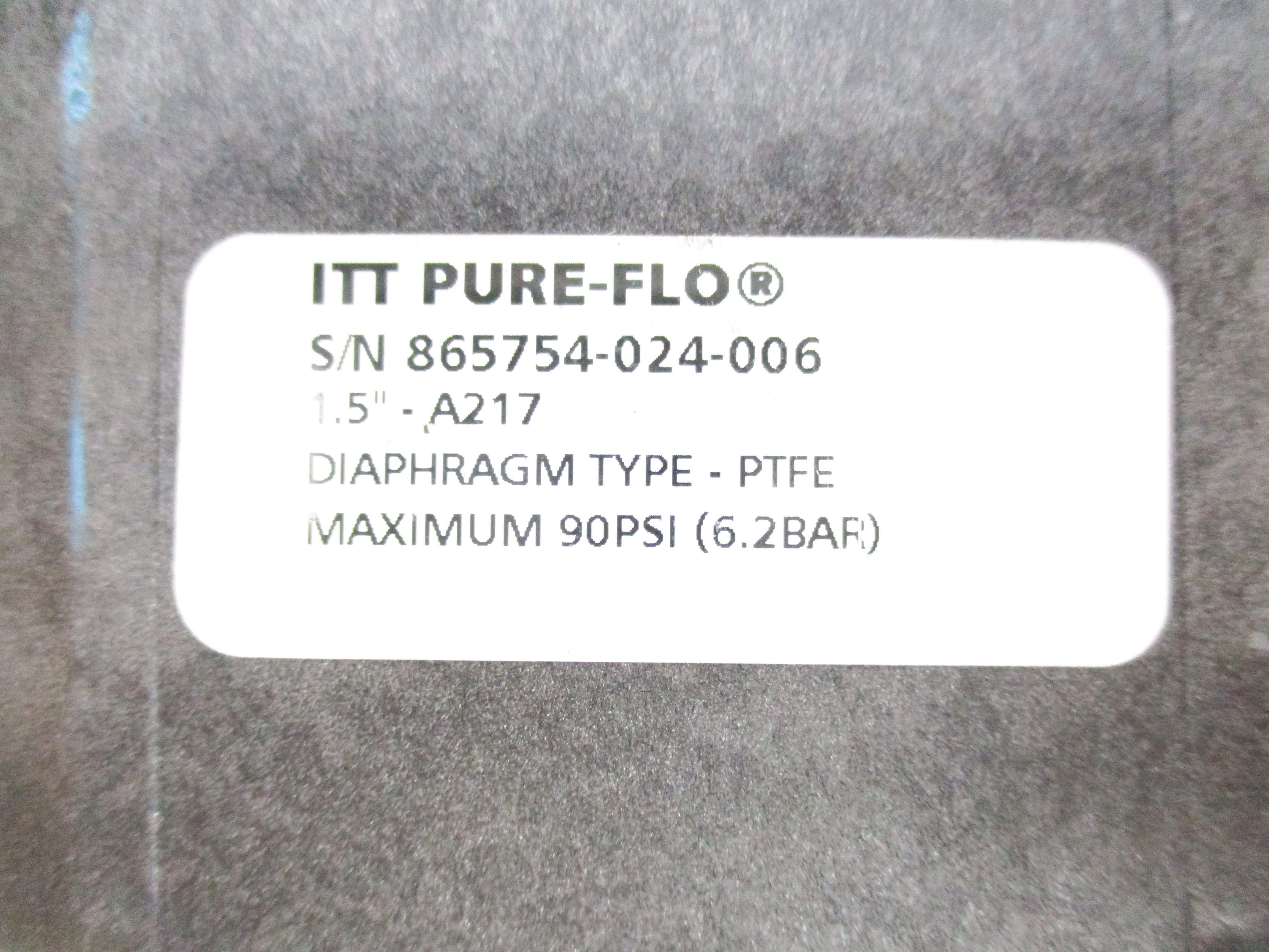ITT PURE-FLO 1.5"-A217 90PSI NSNP