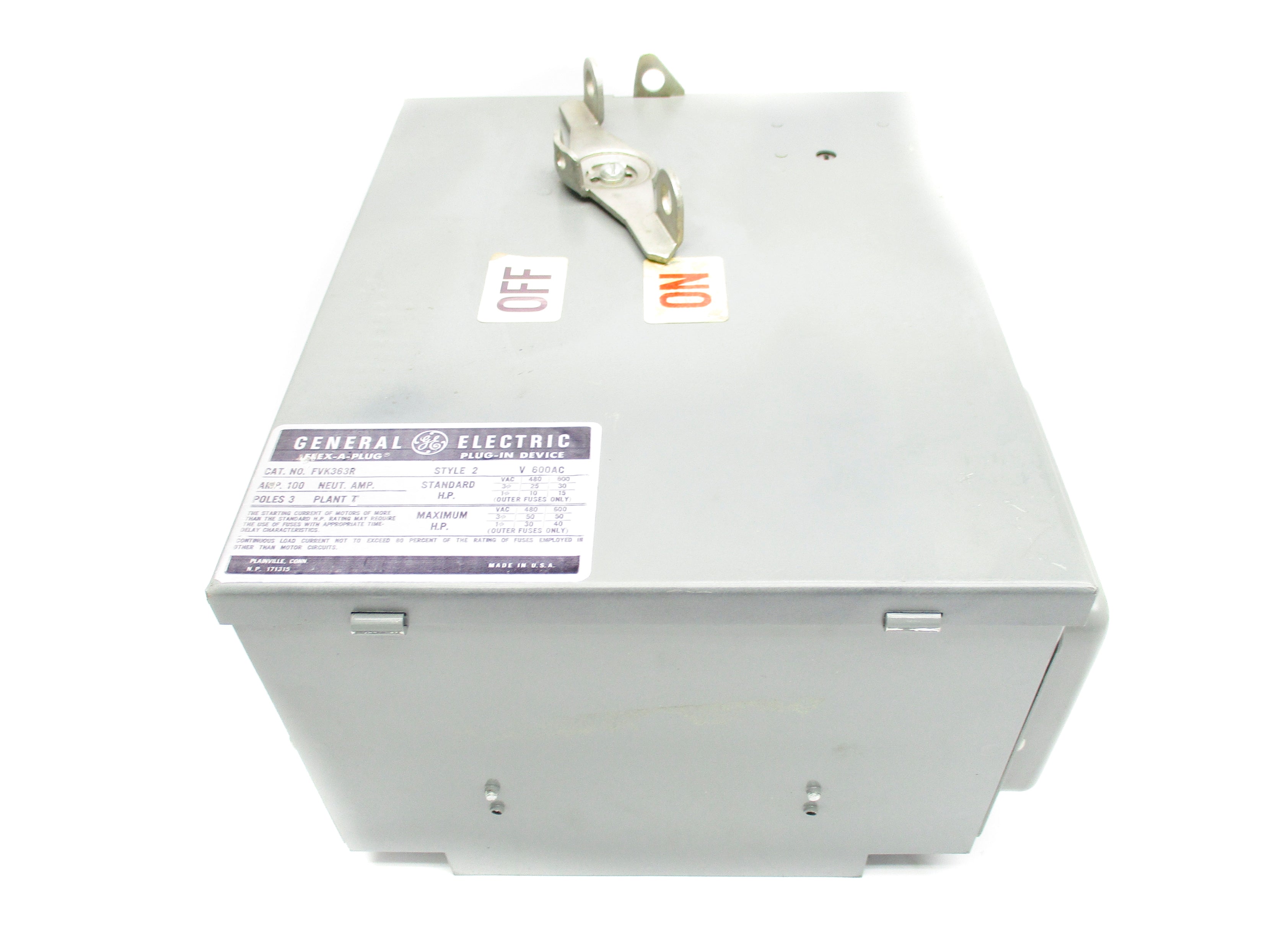 GENERAL ELECTRIC FVK363R UNMP