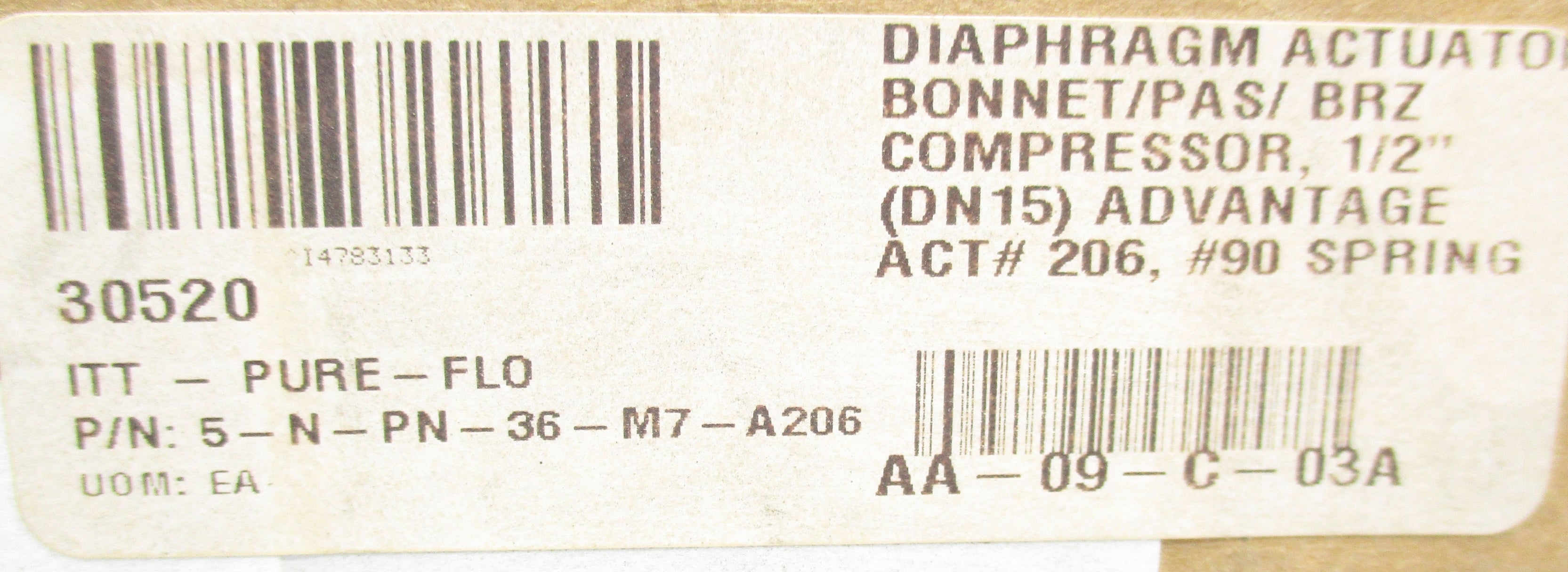 ITT 5-N-PN-36-M7-A206 90PSI NSMP