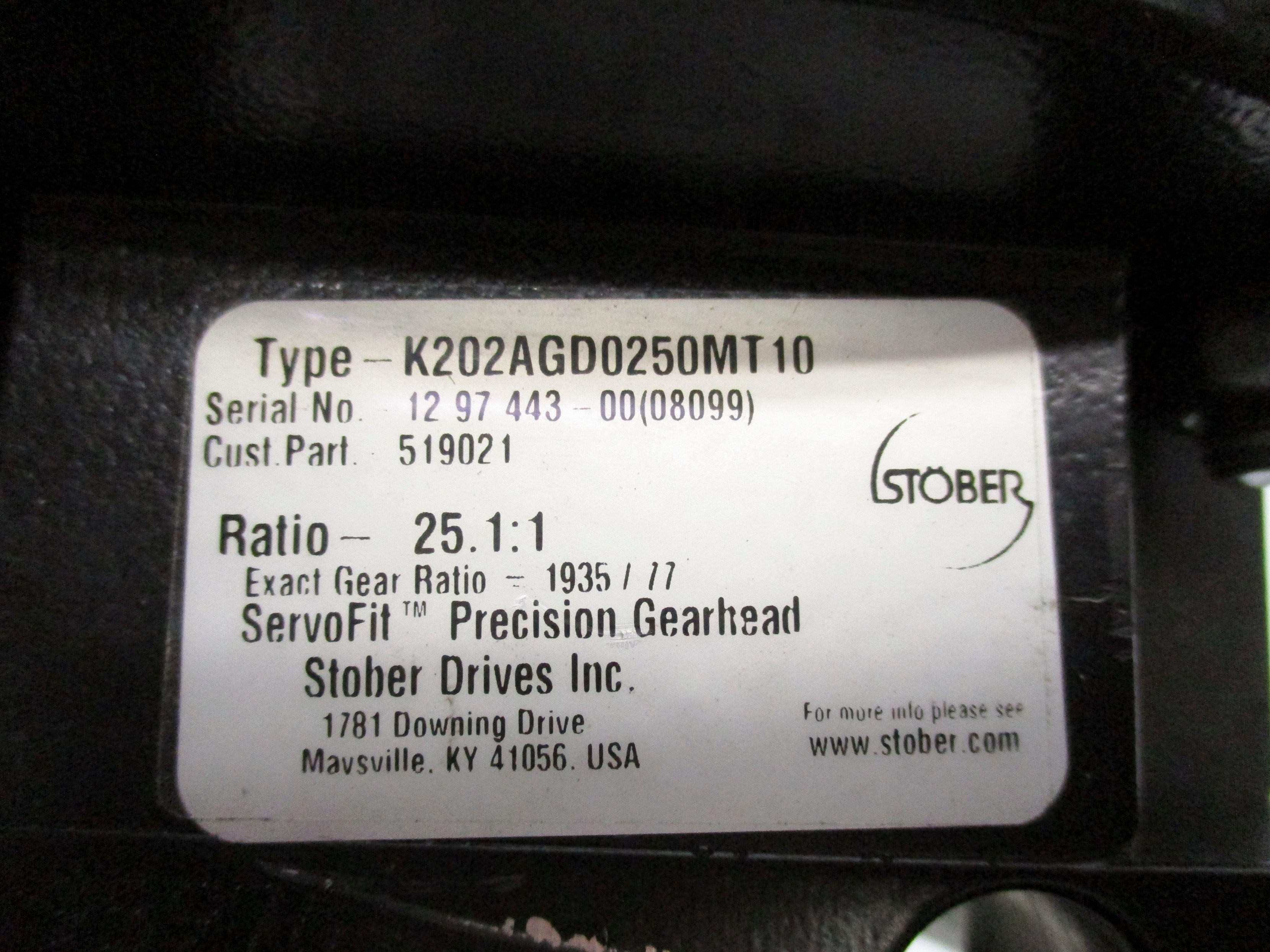 STOBER K202AGD0250MT10 NSNP