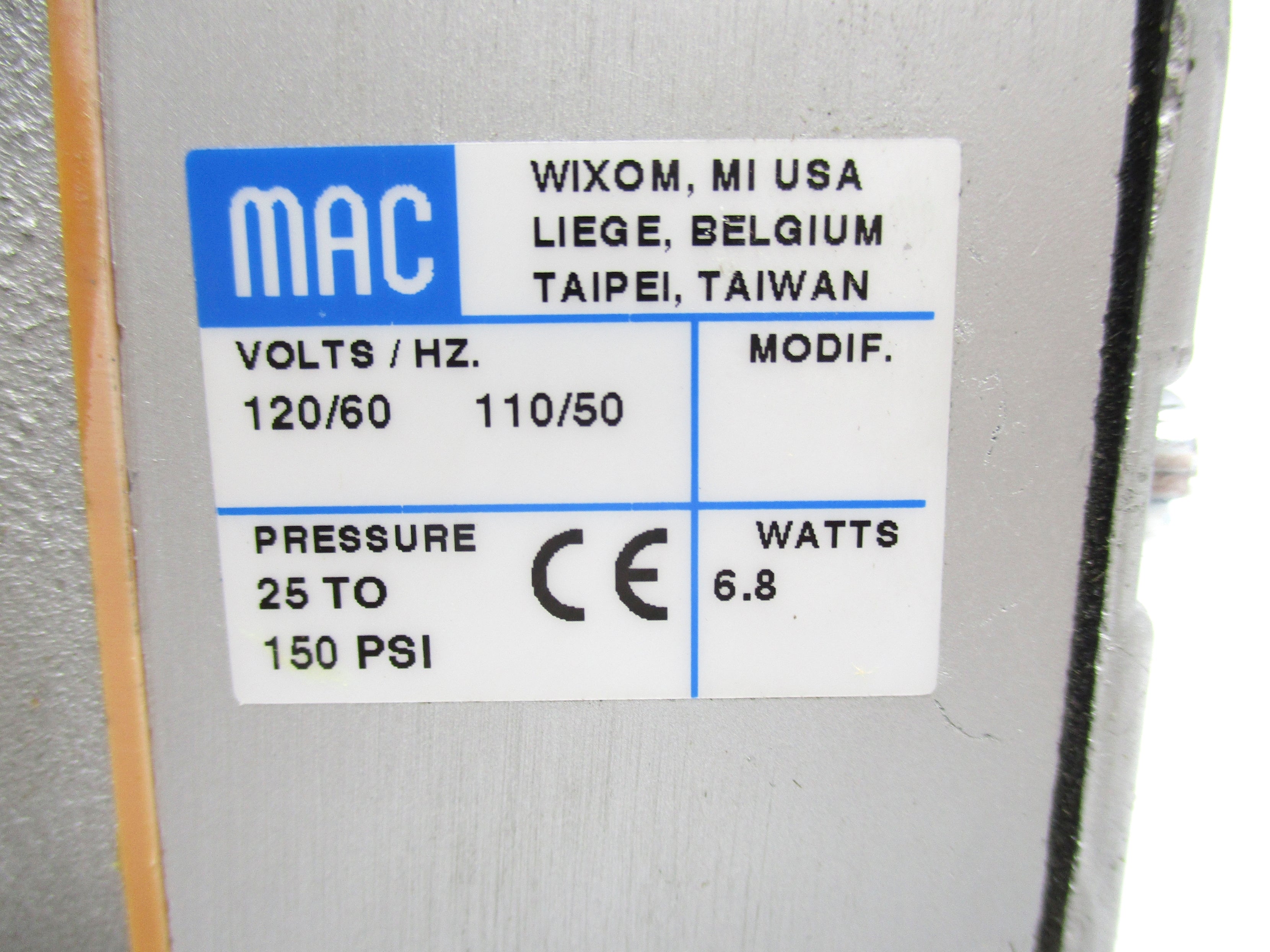 MAC 1307G-111D-1 150PSI 110/120V NSNP