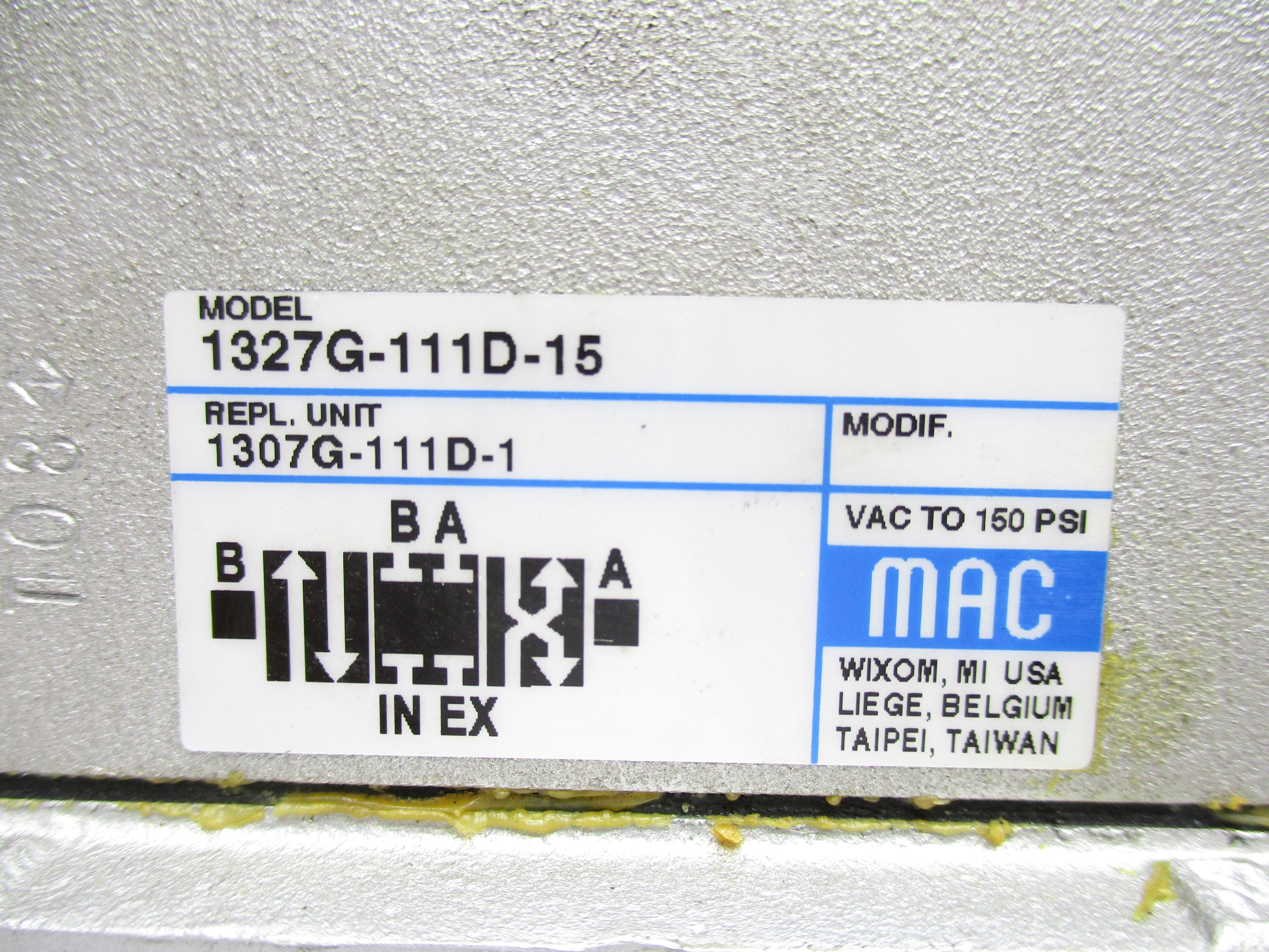 MAC 1307G-111D-1 150PSI 110/120V NSNP