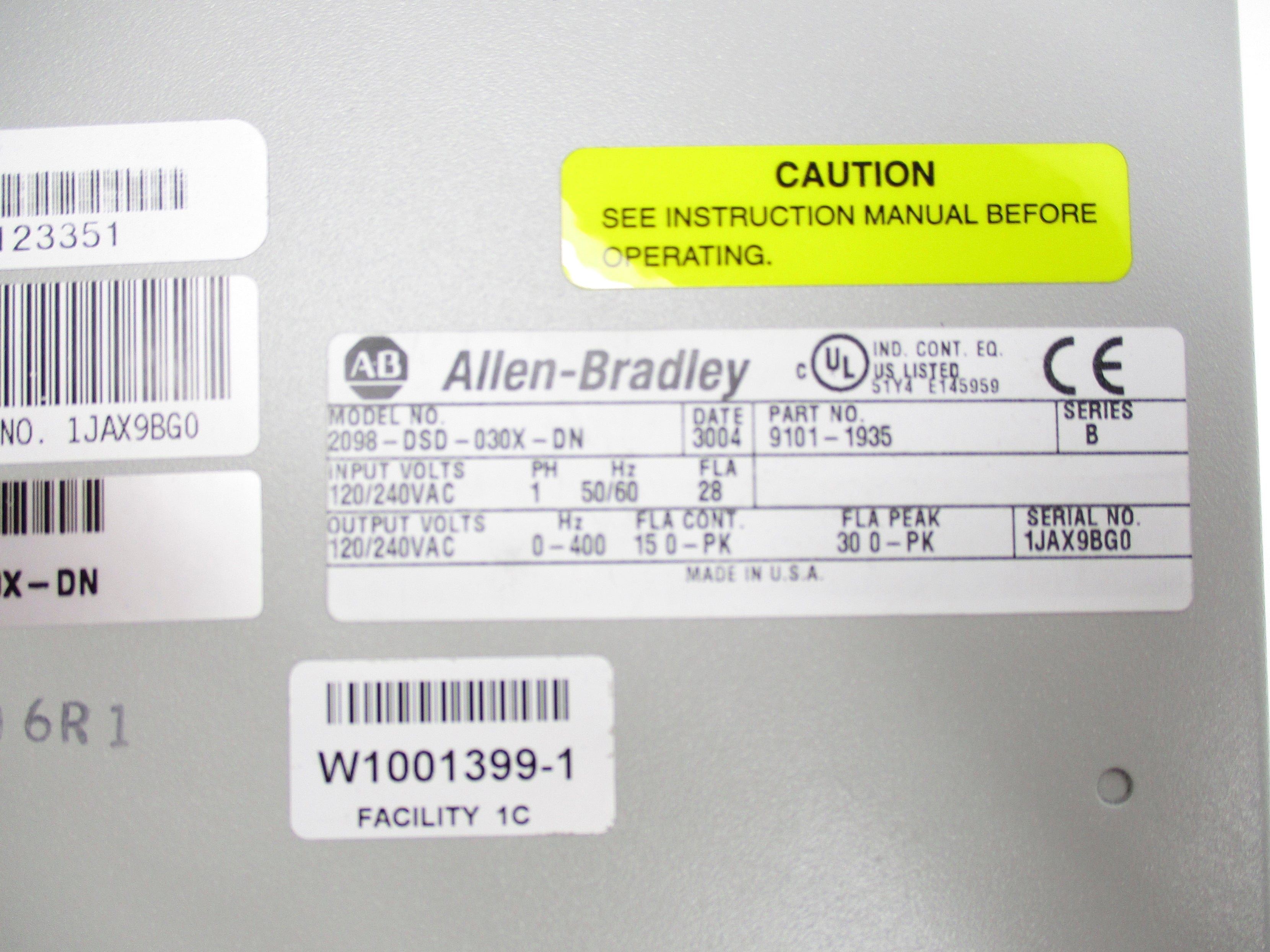 INDUSTRIAL SPARE PART 2098-DSD-030X-DN SER. B REMAN