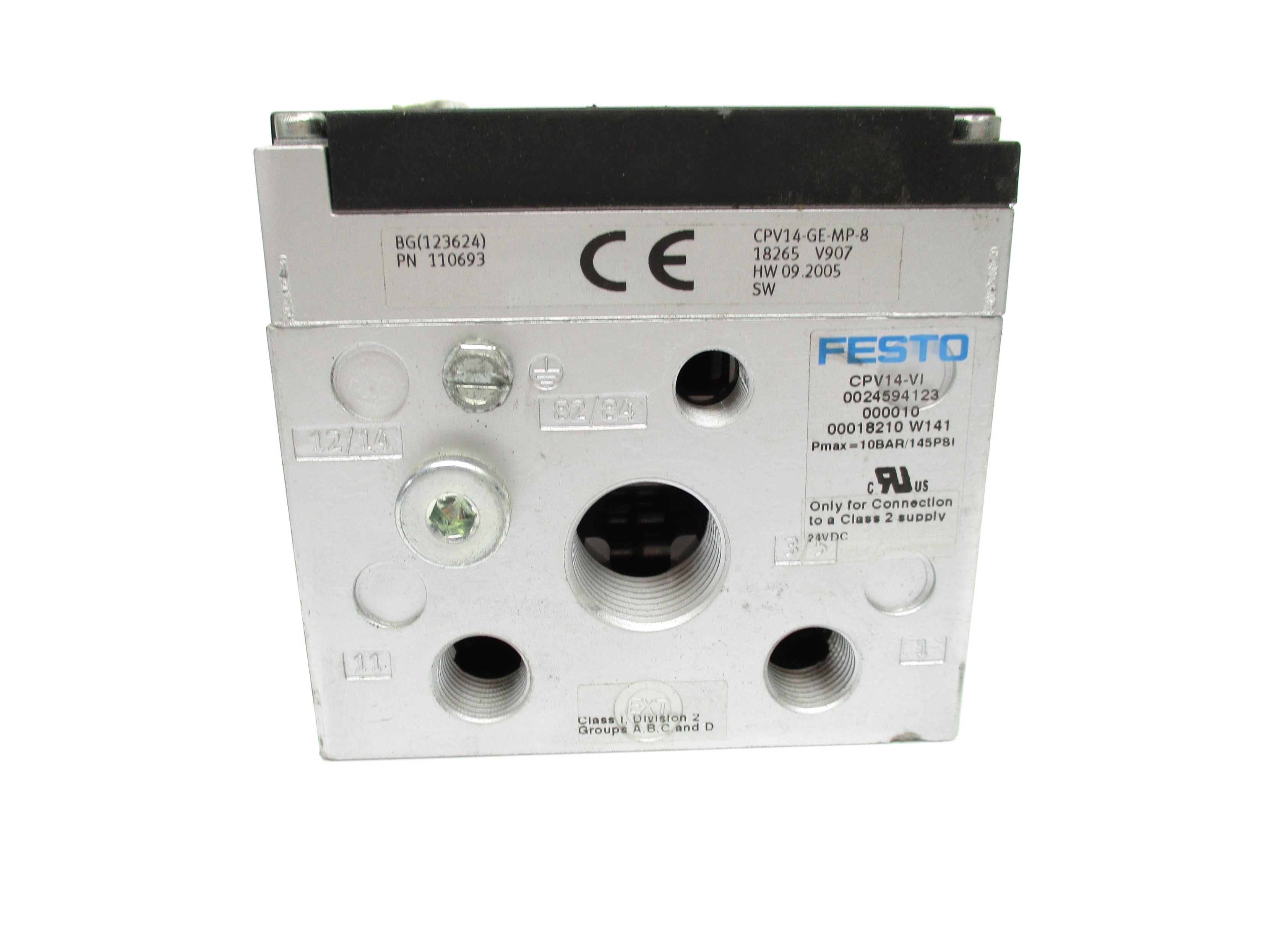 FESTO CPV14-VI CPV14-GE-MP-8 145PSI 24VDC (AS PICTURED) NSNP