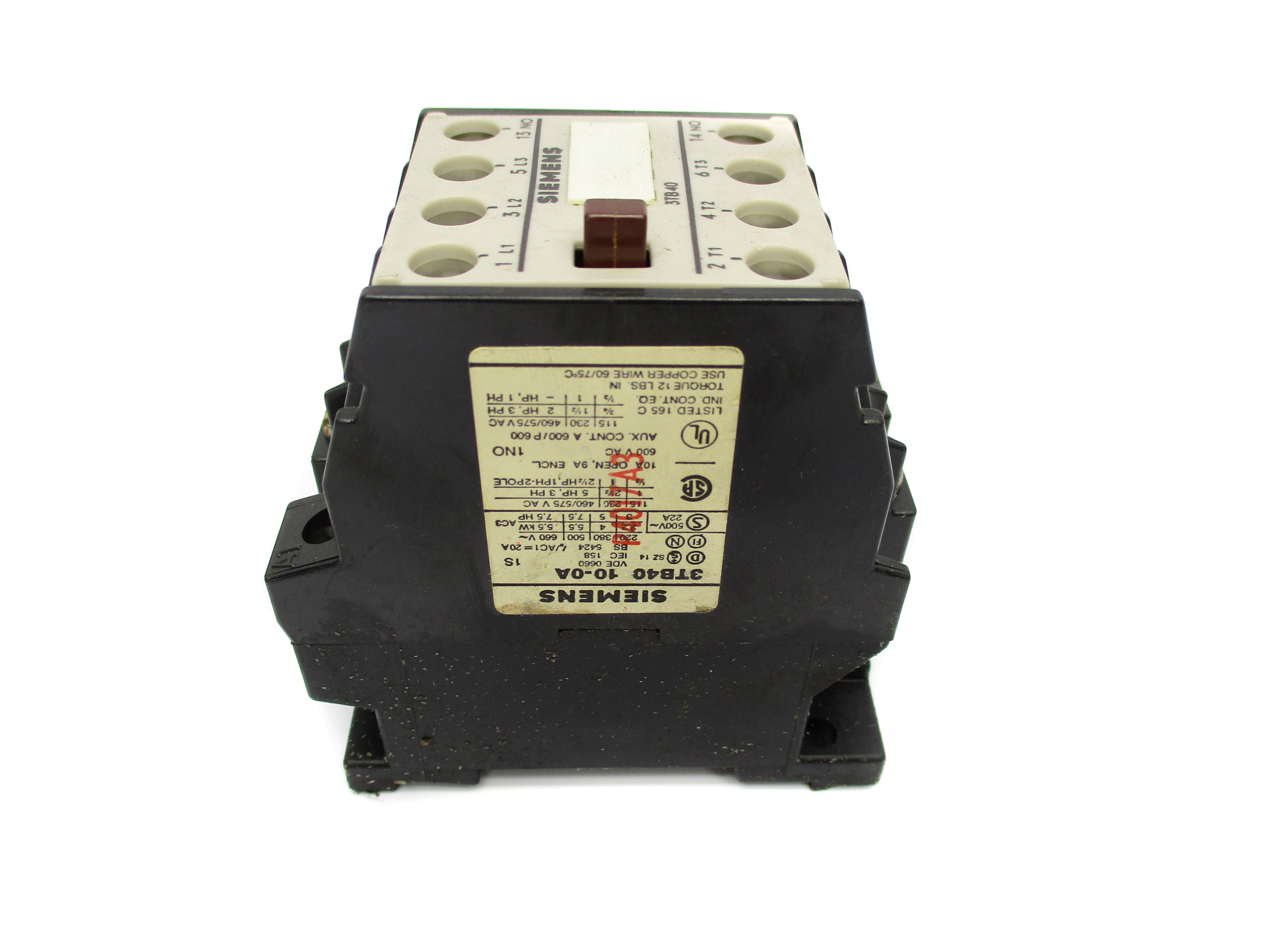 SIEMENS 3TB4010-0A 110V UNMP