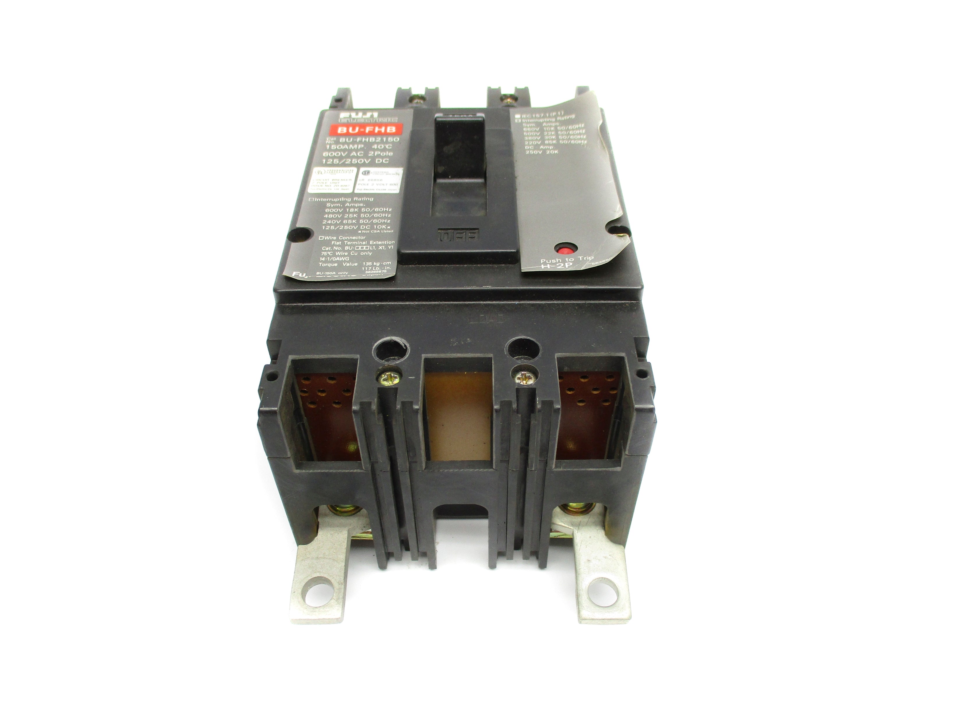 FUJI ELECTRIC BU-FHB2150 150A 600VAC 125/250VDC UNMP