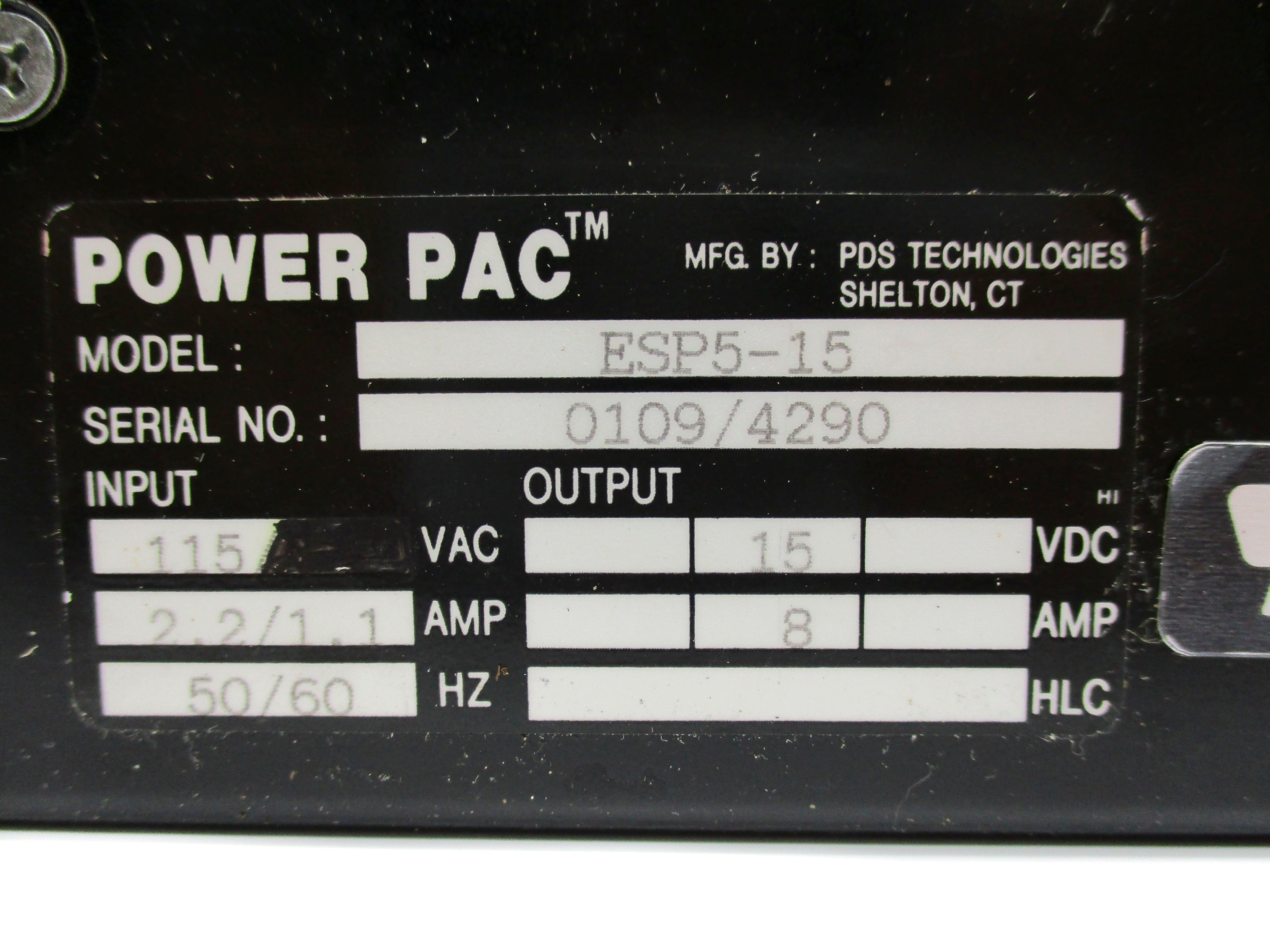 POWER PAC ESP5-15 UNMP