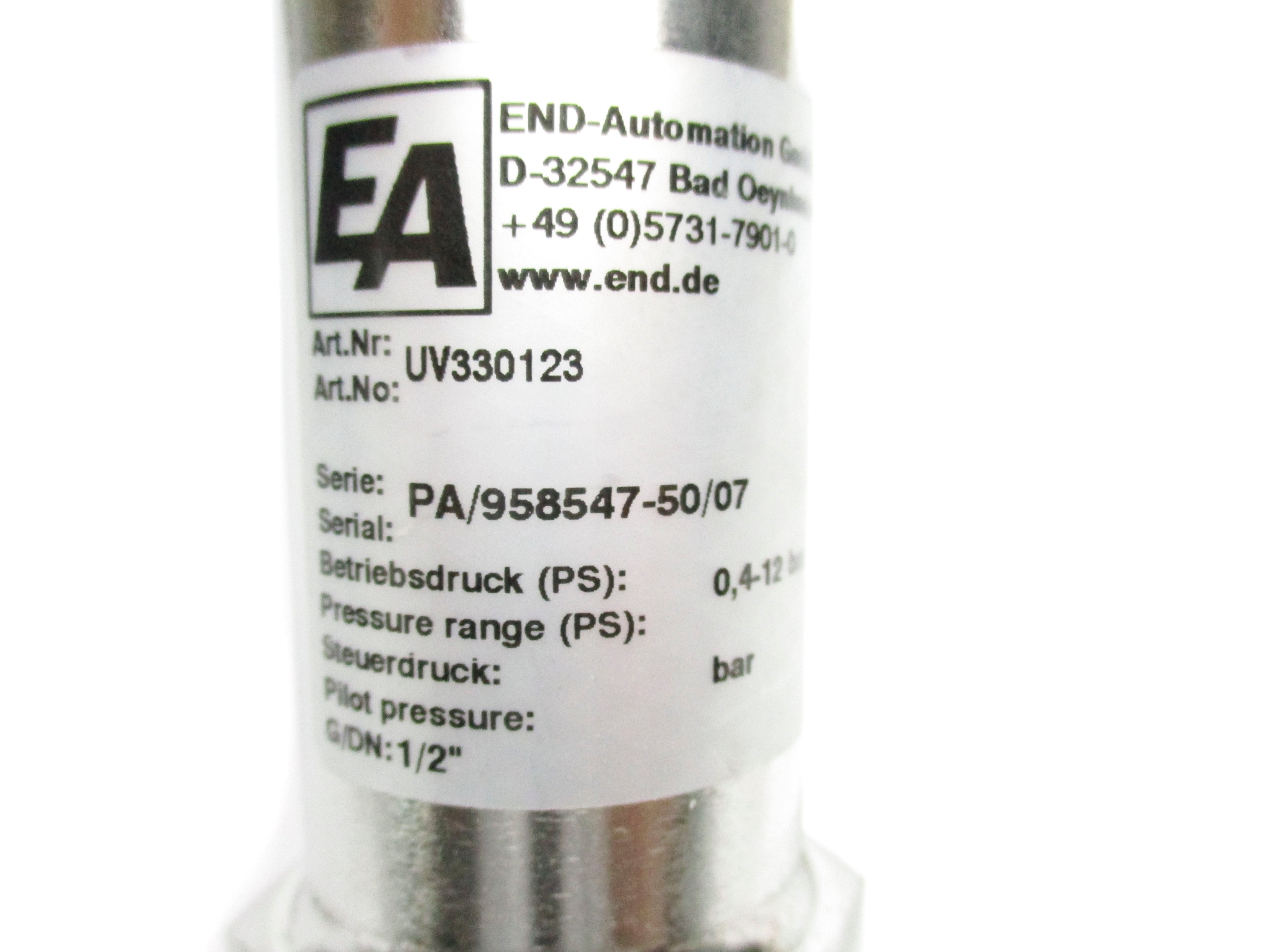 END AUTOMATION UV330123 NSNP