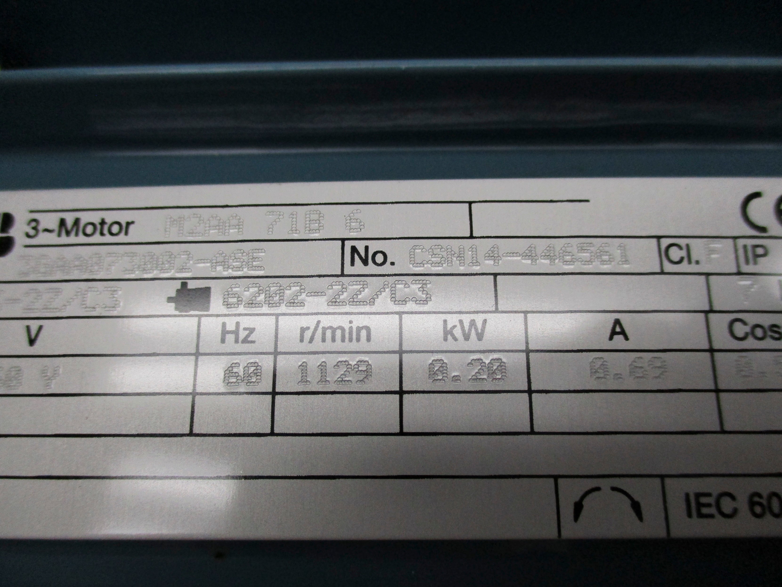 ABB 3GAA073002-ASE M2AA71B6 NSNP