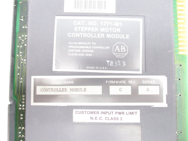 ALLEN BRADLEY 1771-M1 SER. A F/W C UNMP