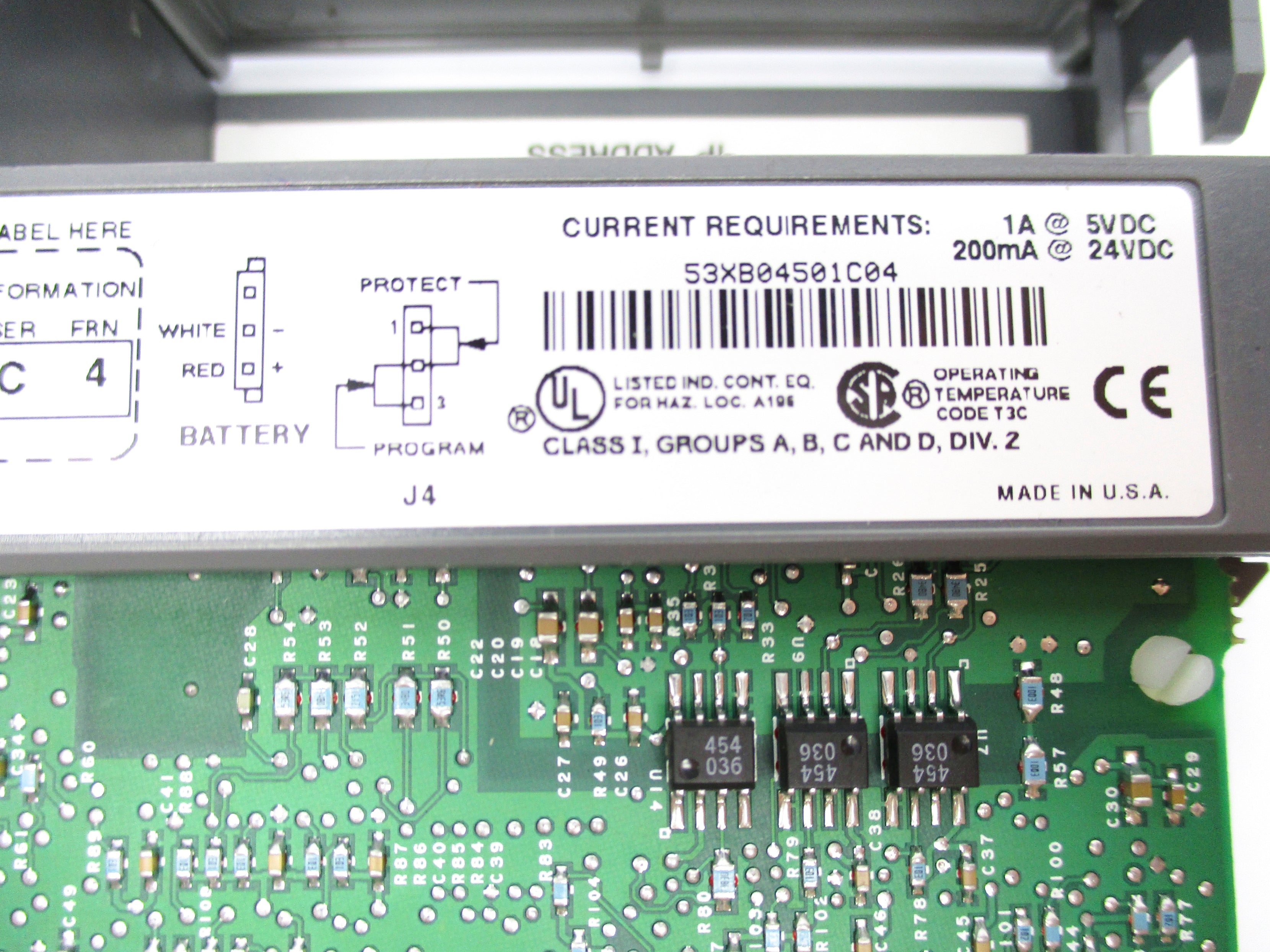 ALLEN BRADLEY 1747-L553 SER. B F/W 4 24VDC NSNP