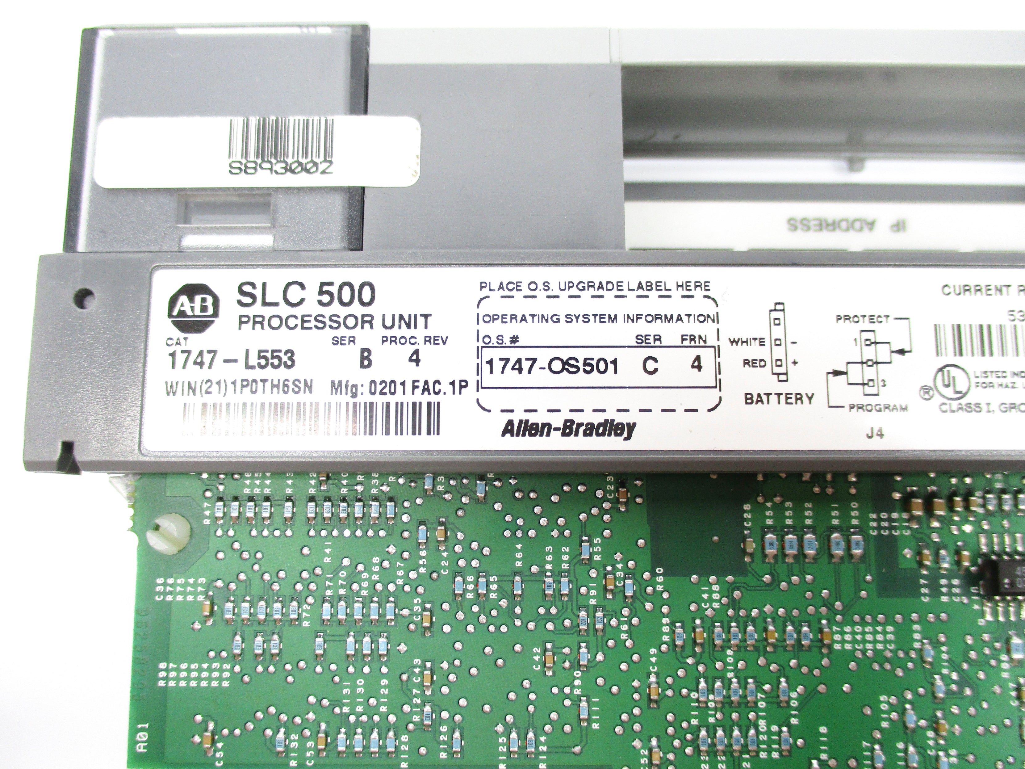 ALLEN BRADLEY 1747-L553 SER. B F/W 4 24VDC NSNP