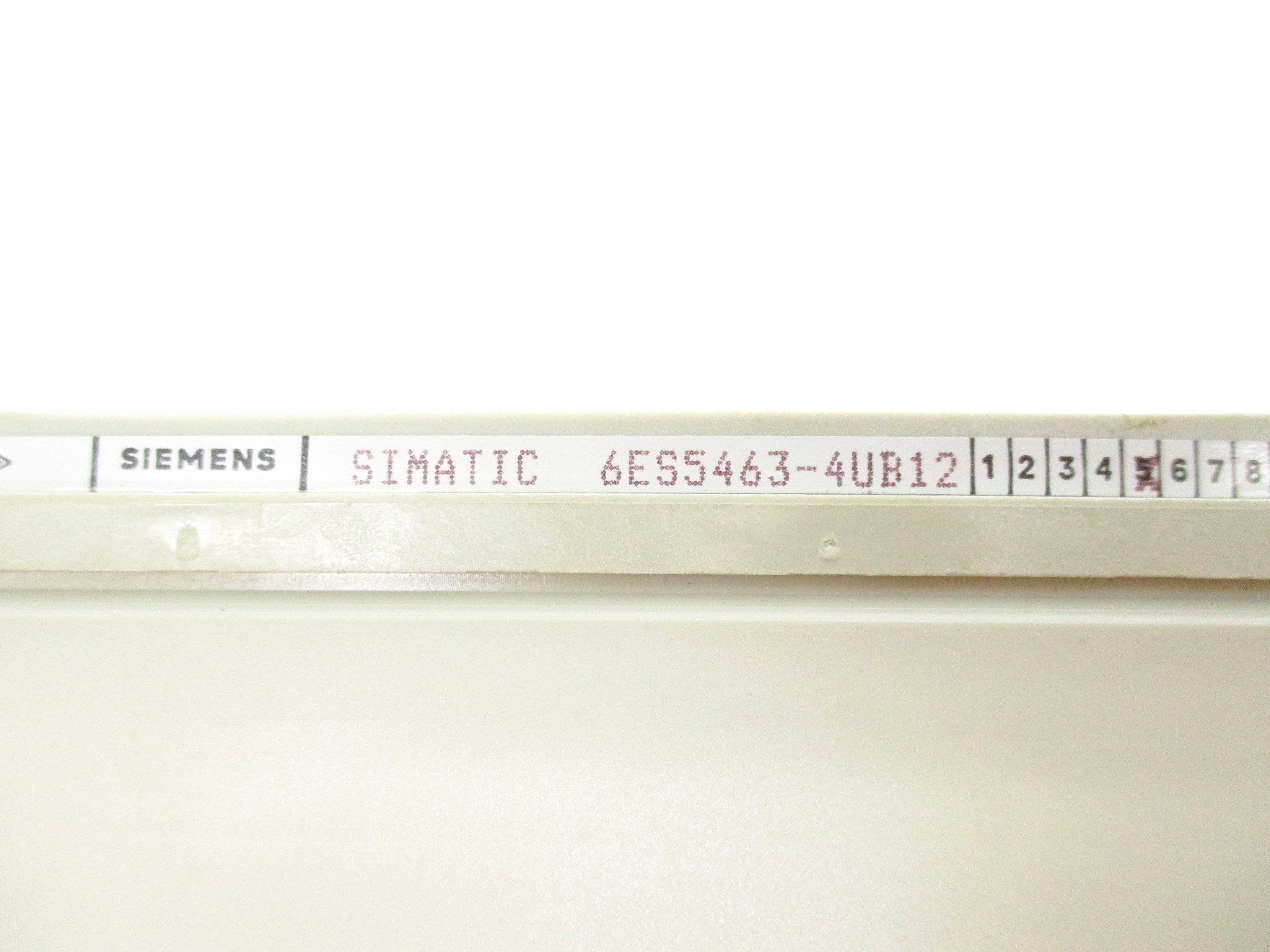 SIEMENS 6ES5463-4UB12 (AS PICTURED) UNMP