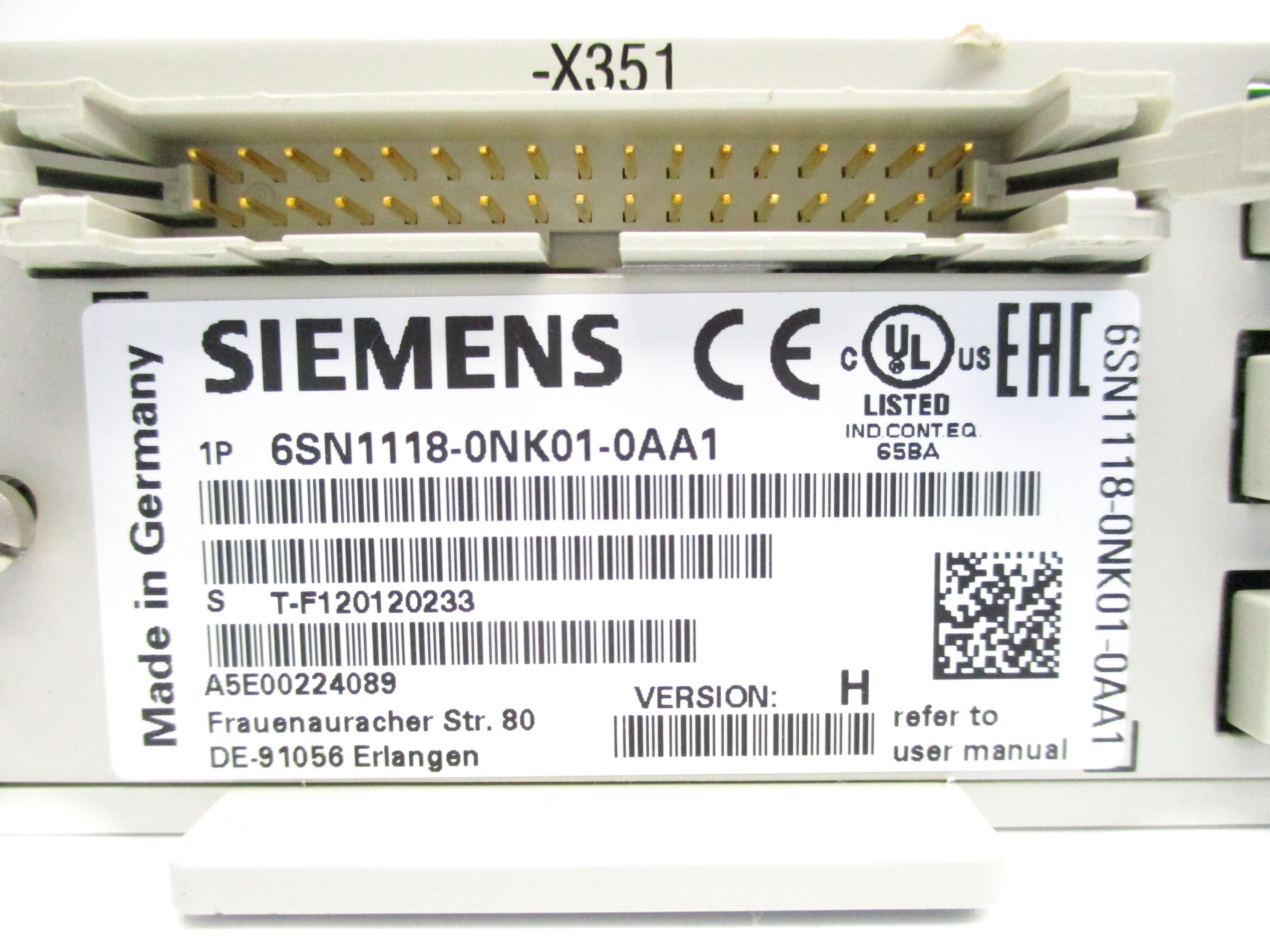 SIEMENS 6SN1118-0NK01-0AA1 UNMP