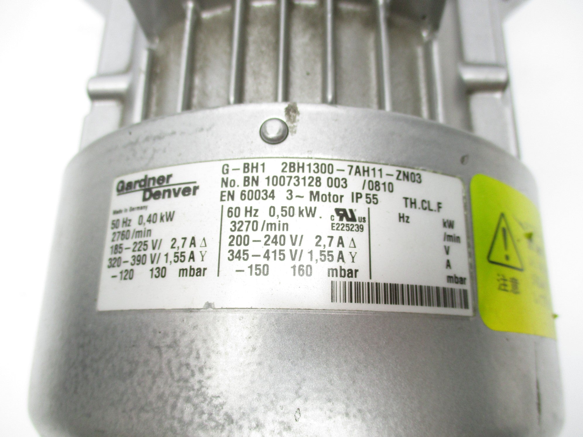 GARDNER DENVER G-BH1 2BH1300-7AH11-ZN03 NSNP