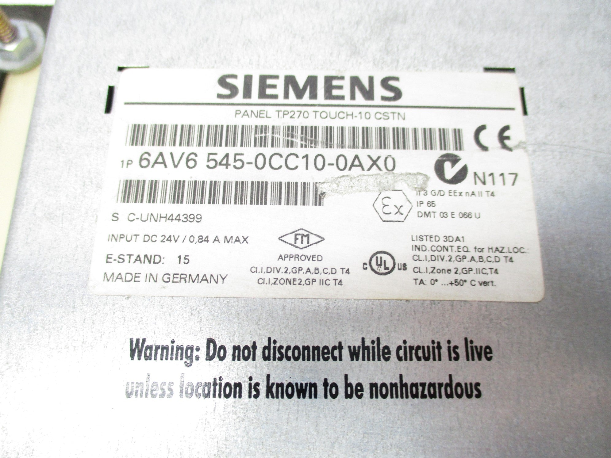 SIEMENS 6AV6545-0CC10-0AX0 24V UNMP