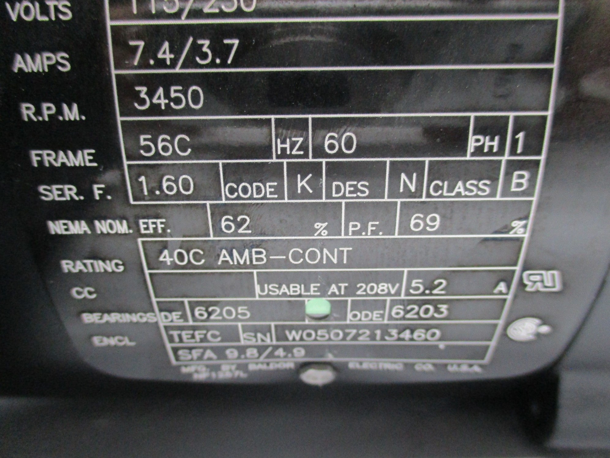 BALDOR 85700002 NSNP