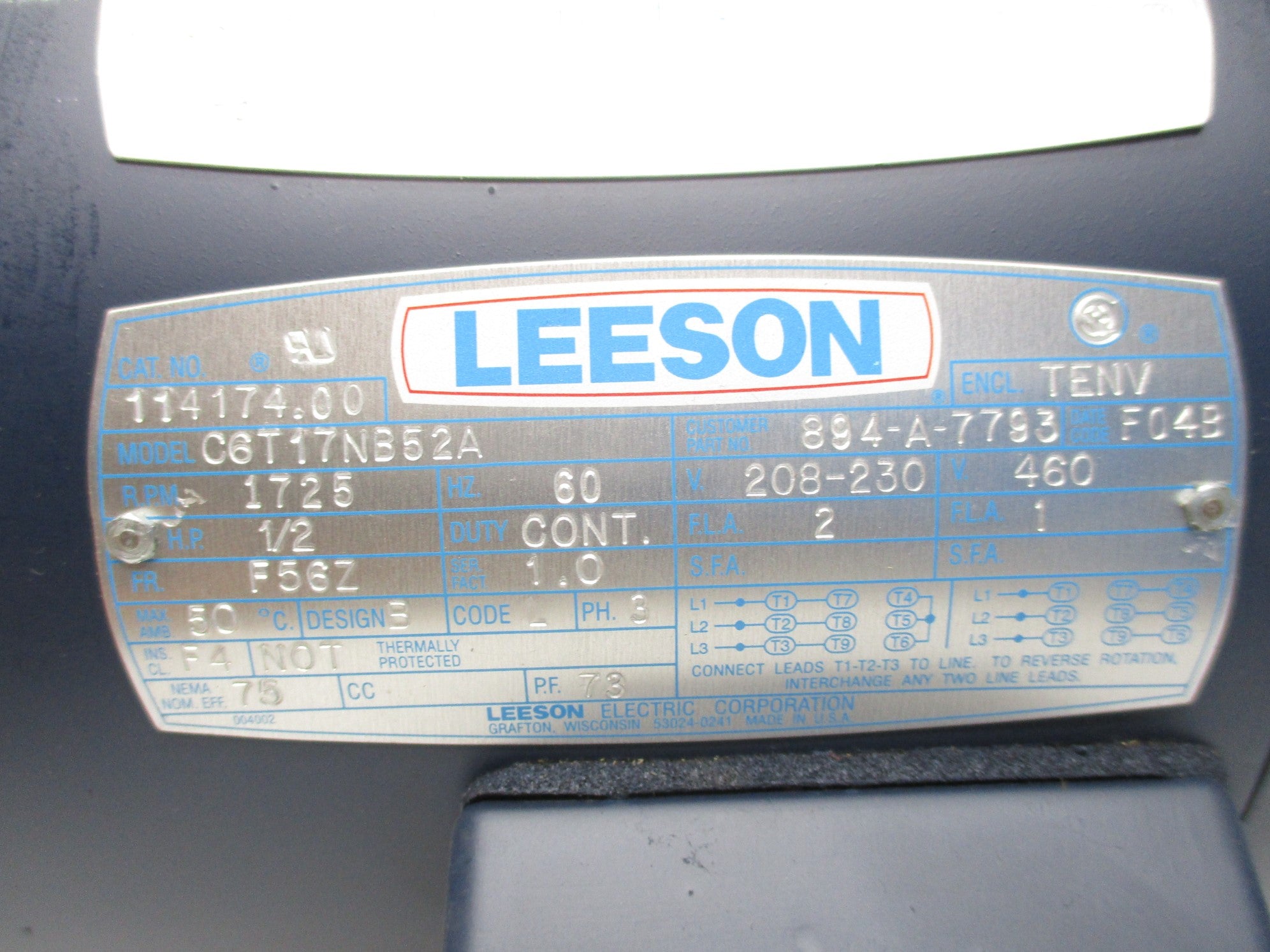 LEESON 114174.00 C6T17NB52A NSNP
