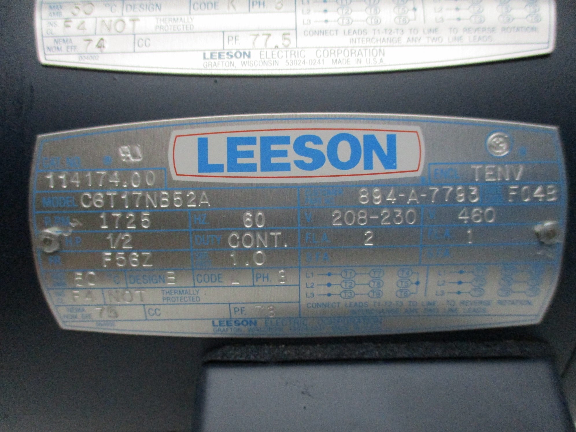 LEESON 114174.00 C6T17NB52A NSNP