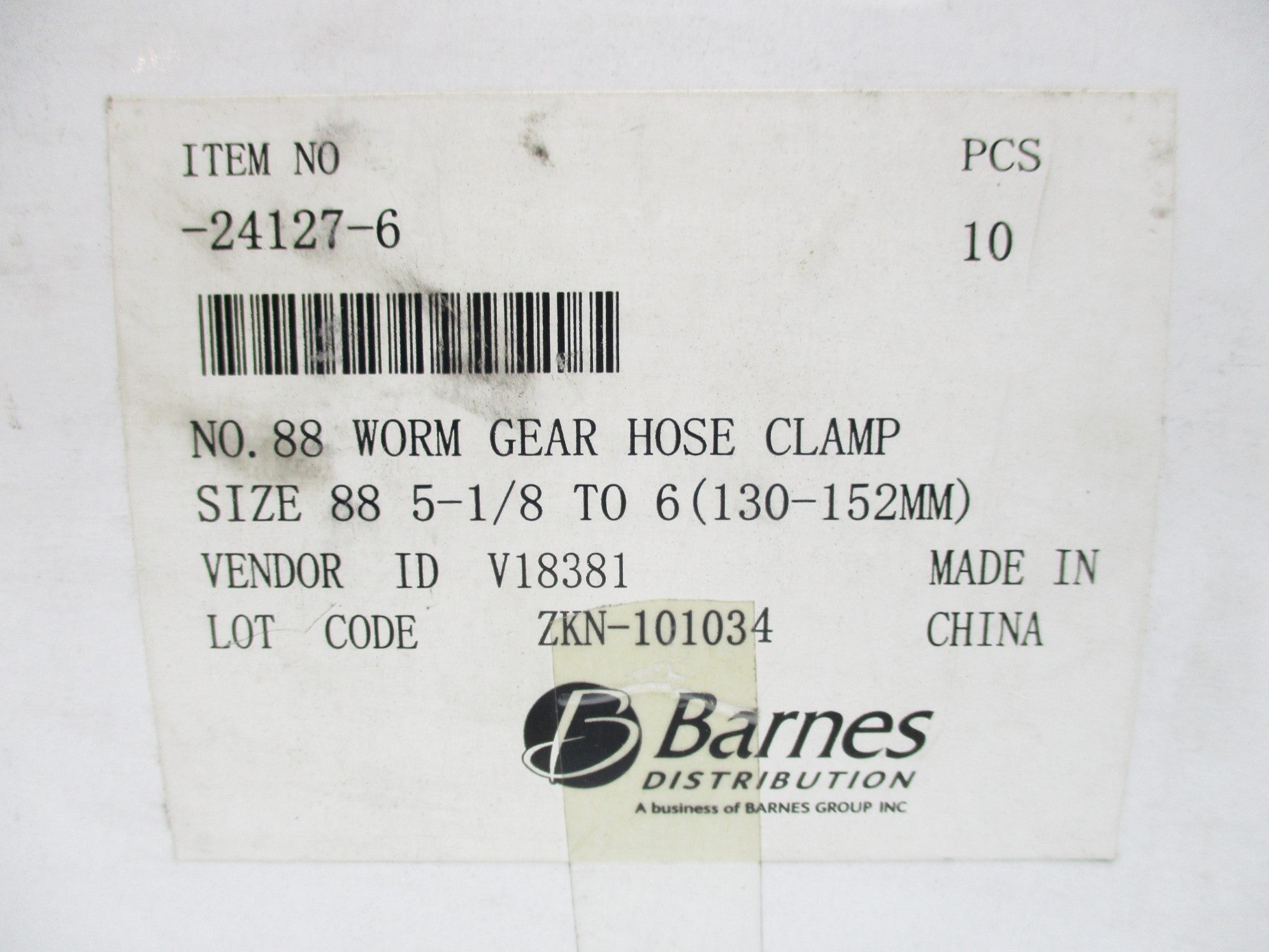 BARNES 24127-6 (PKG OF 10) NSMP