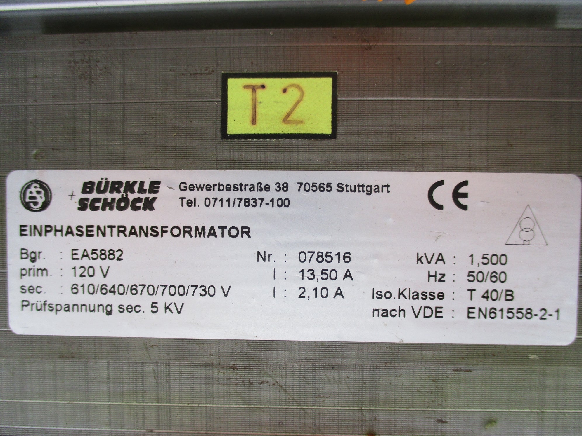 BURKLE SCHOCK EN61558-2-1 EA5882 NSNP
