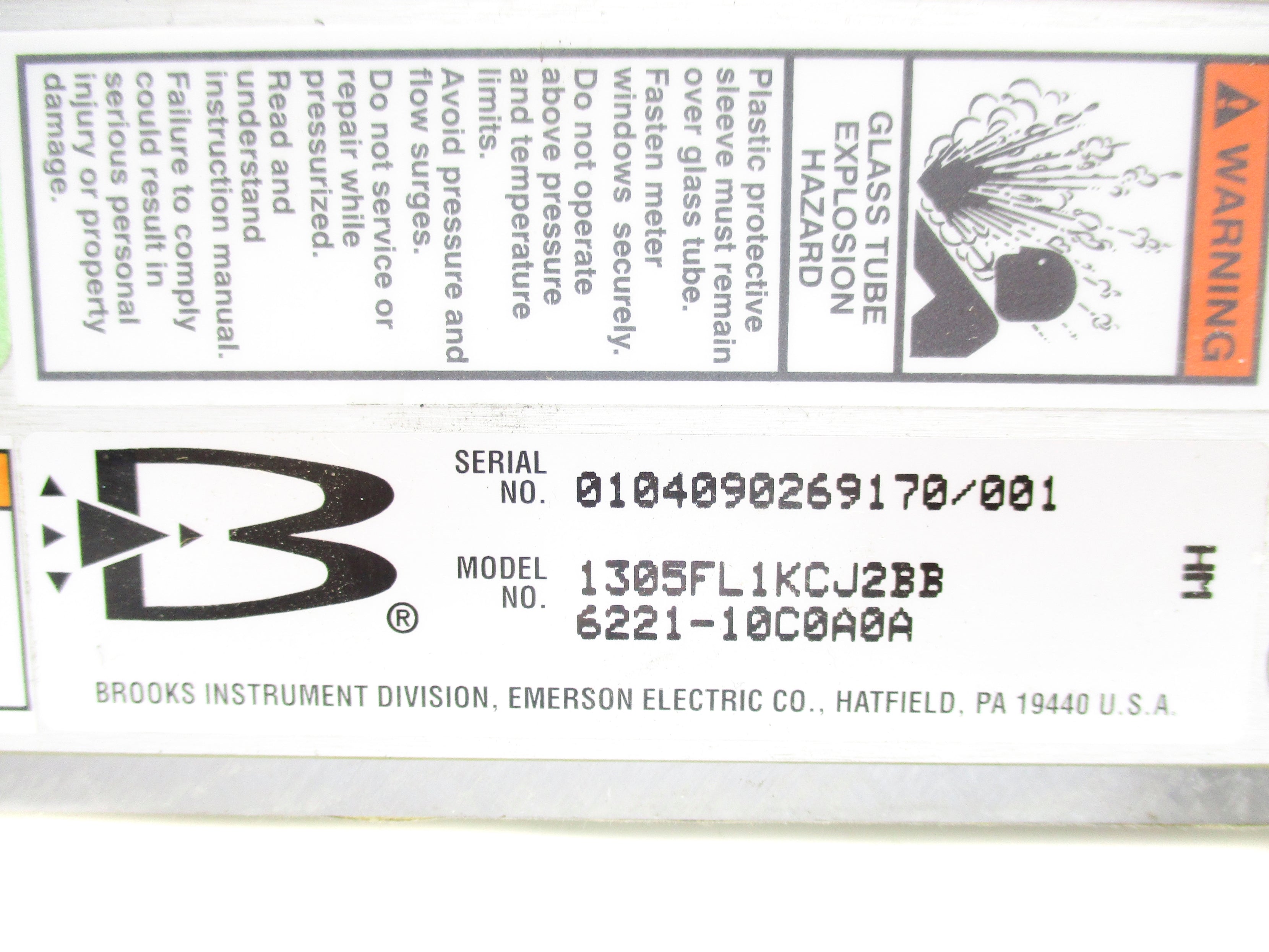 BROOKS INSTRUMENT 1305FL1KCJ2BB NSNP