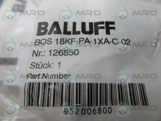 BALLUFF BOS18KF-PA-1XA-C-02 PHOTOELECTRIC SENSOR * NEW IN FACTORY BAG *