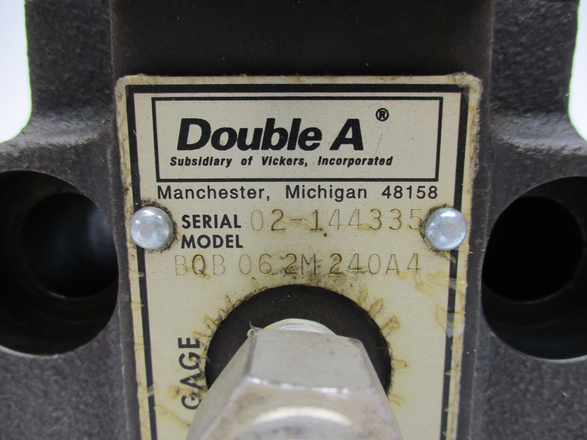 DOUBLE A BQB062M240A4 02-144335 200/2000PSI UNMP
