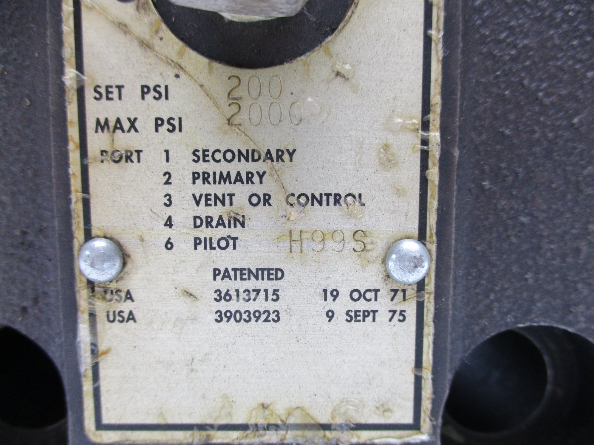 DOUBLE A BQB062M240A4 02-144335 200/2000PSI UNMP