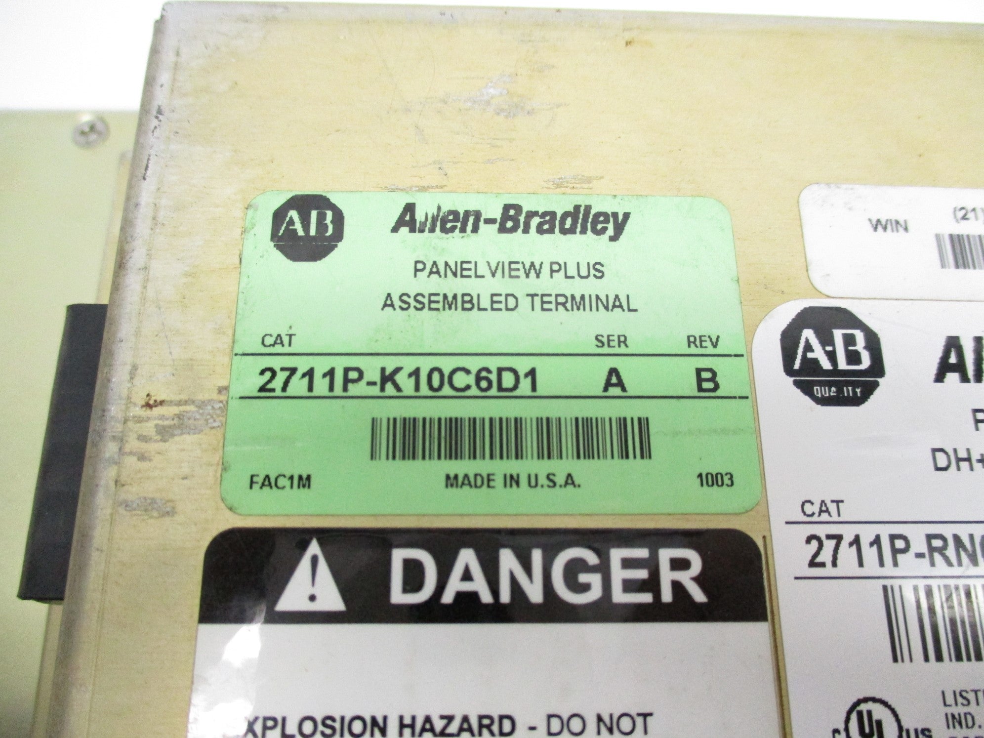 INDUSTRIAL SPARE PART 2711P-K10C6D1 SER. A UNMP