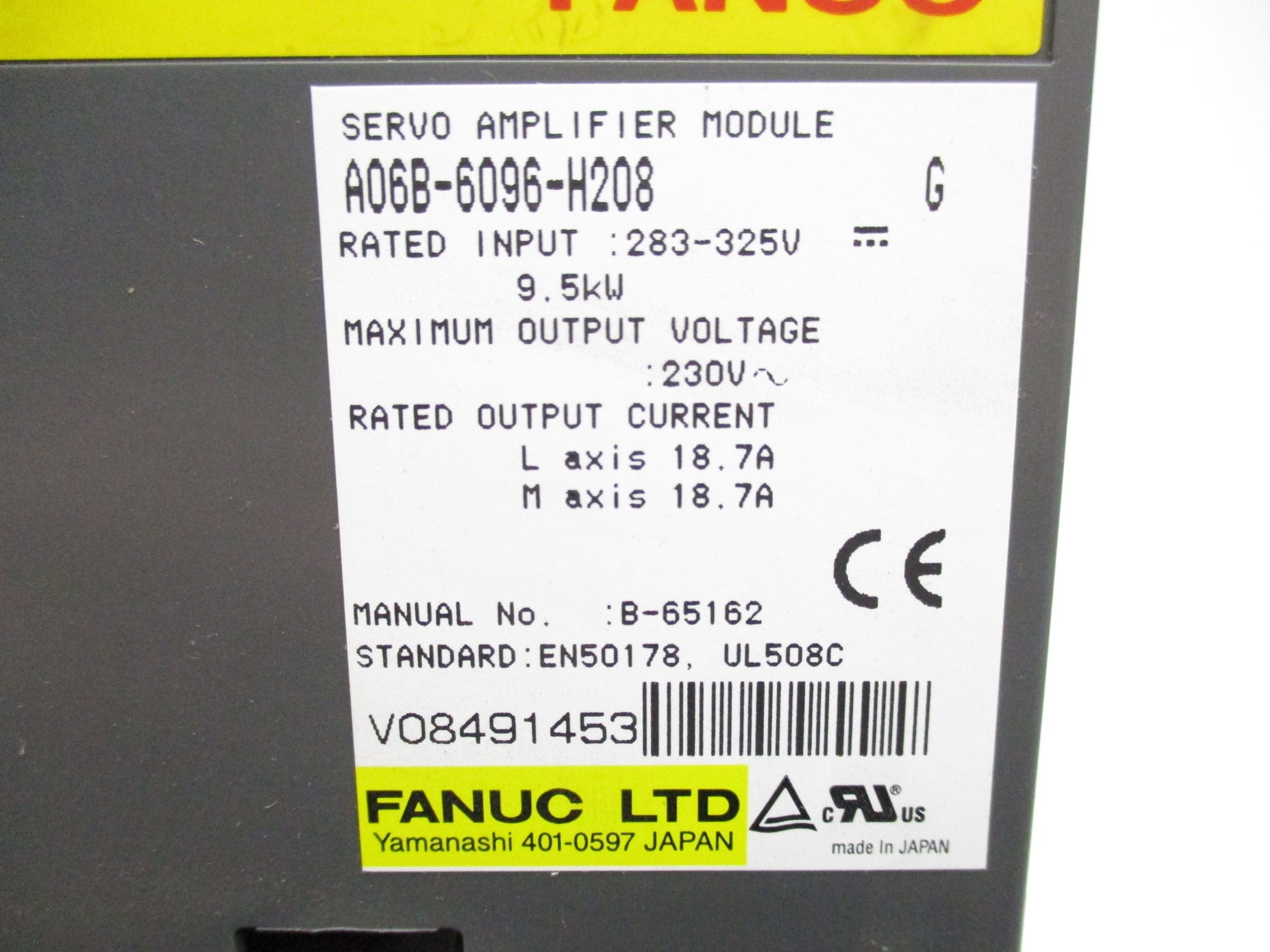 FANUC A06B-6096-H208 NSNP