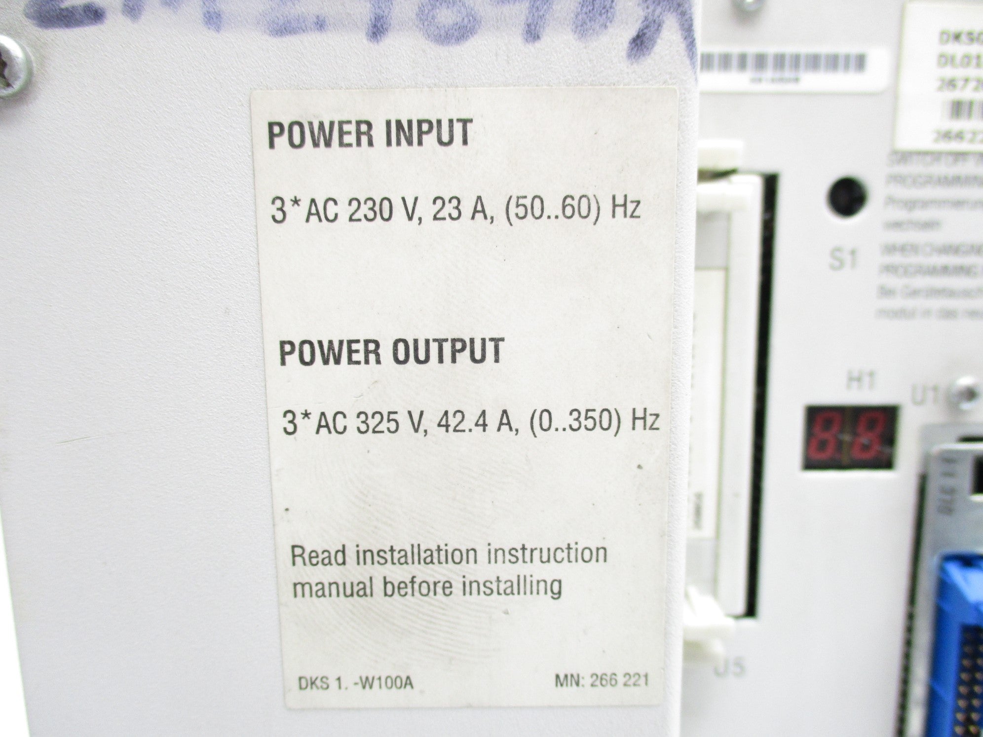 INDRAMAT DKS01.2-W100A-DL01-01-FW UNMP