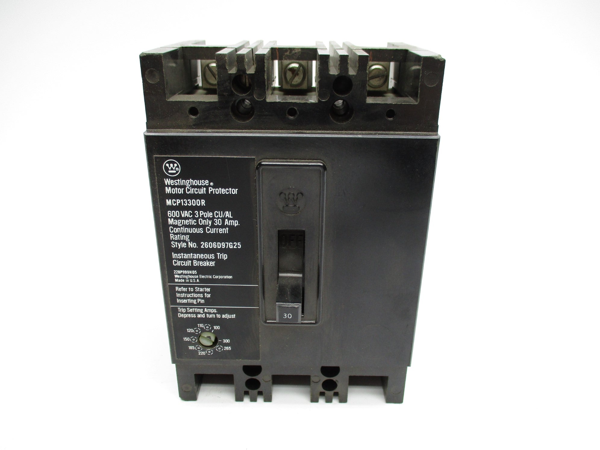 WESTINGHOUSE MCP13300R 600VAC 30A NSNP