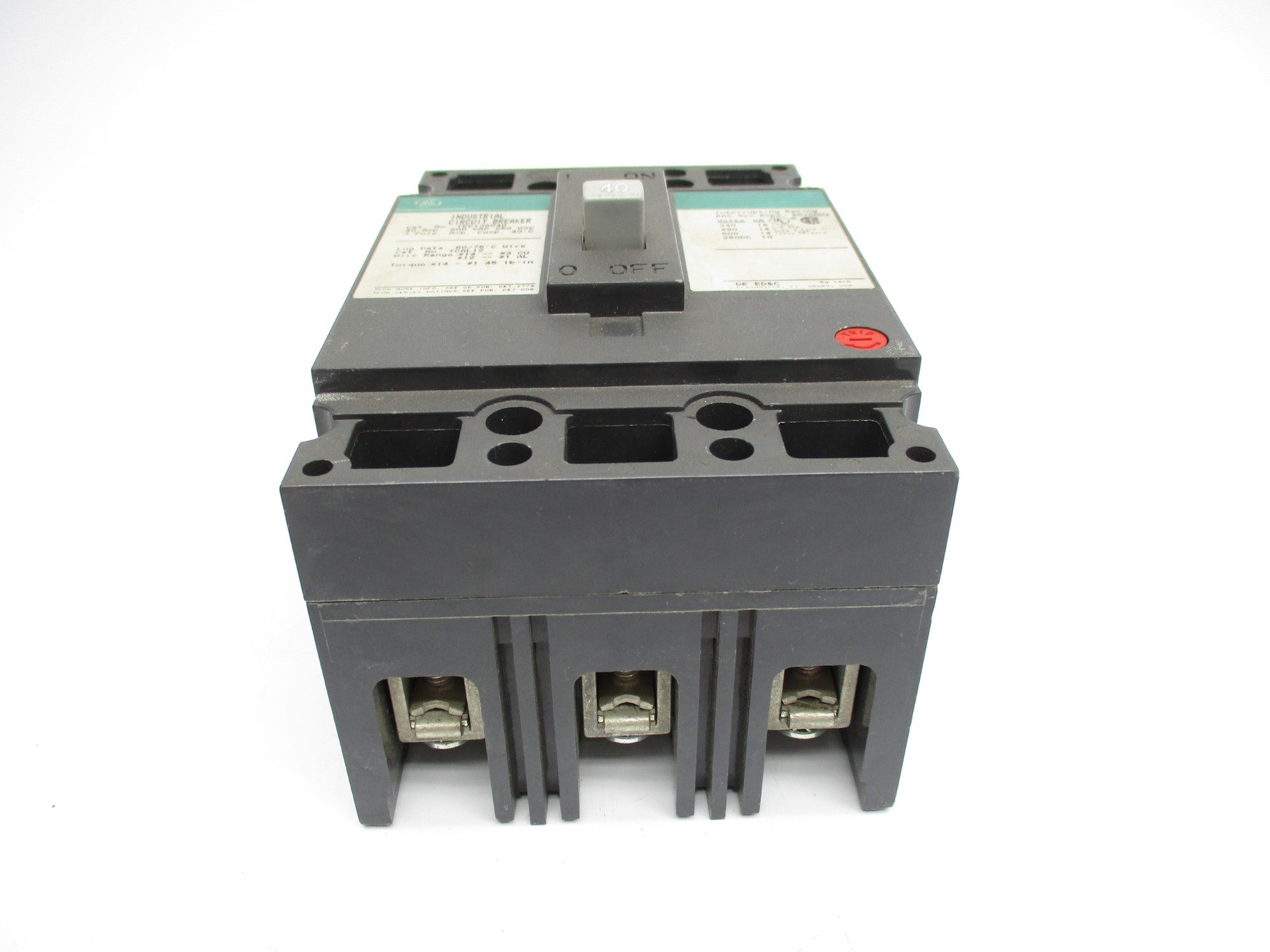 GENERAL ELECTRIC TED136040 40A 600VAC NSNP