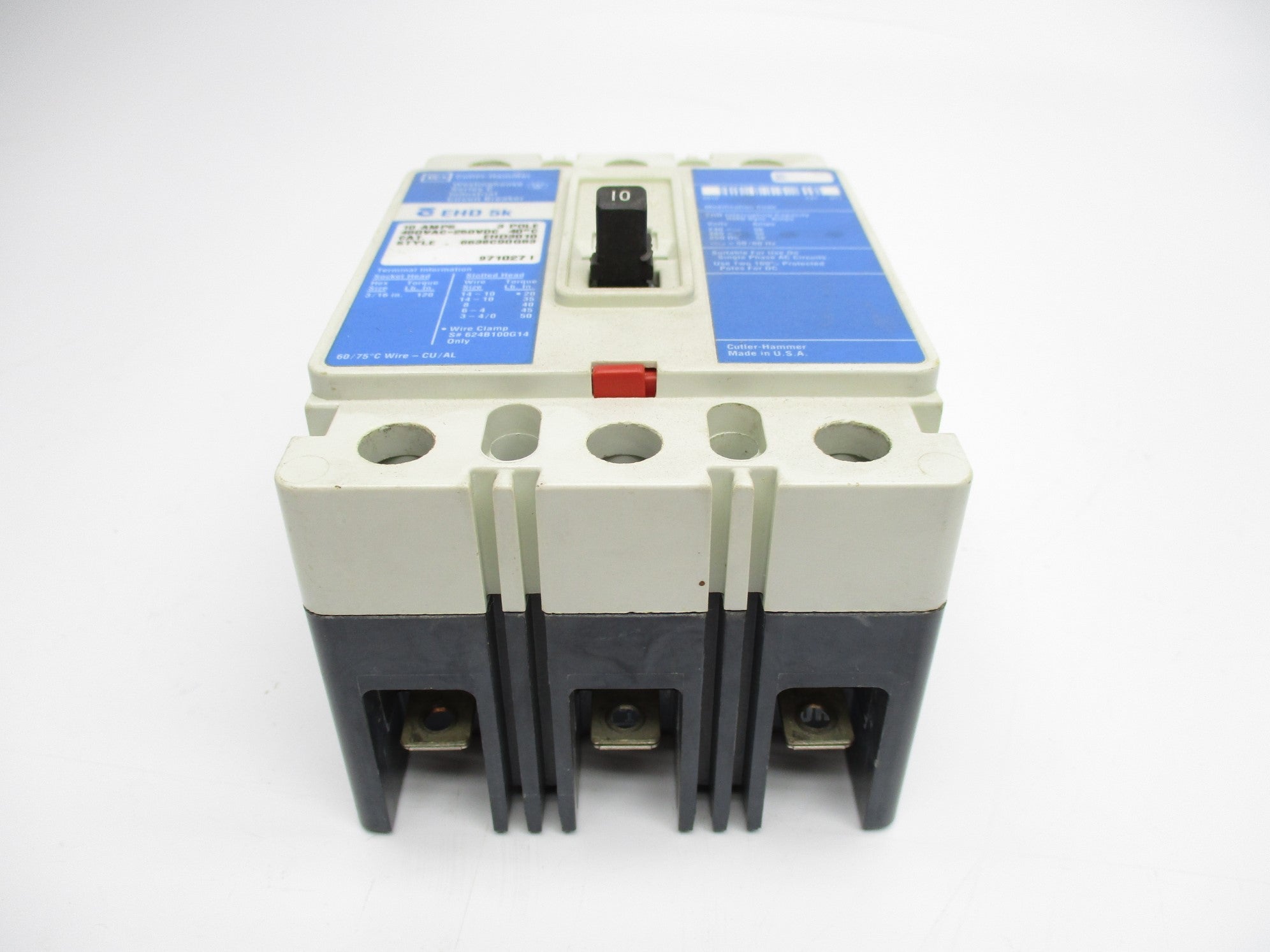 WESTINGHOUSE EHD3010 SER. C 10A 480VAC UNMP