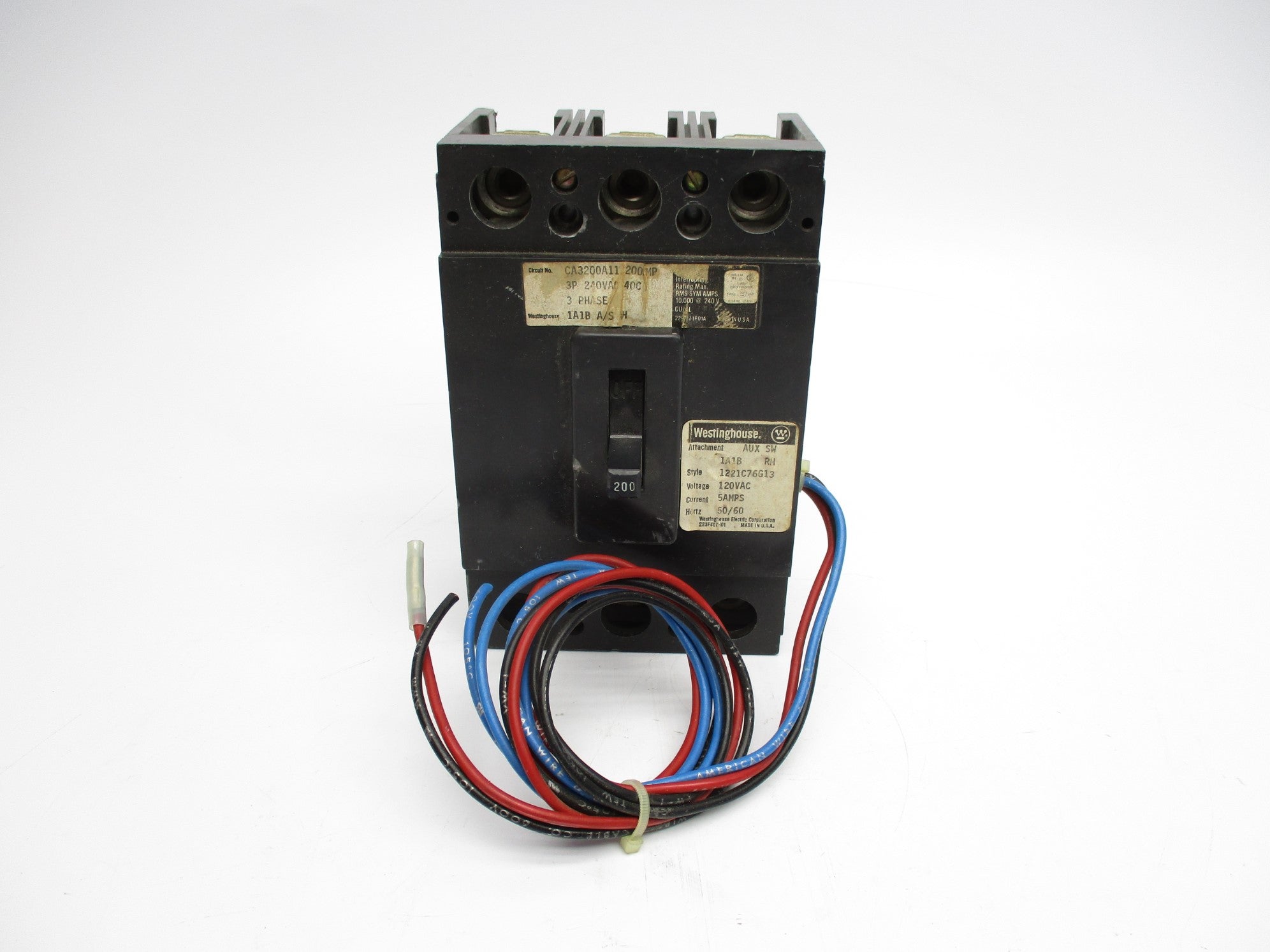 WESTINGHOUSE CA3200A11 200A 240VAC UNMP