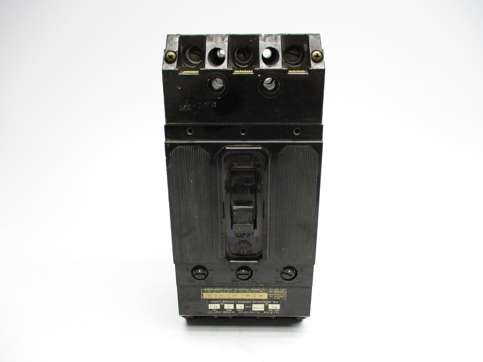 ITE ET4063 25A 600VAC UNMP