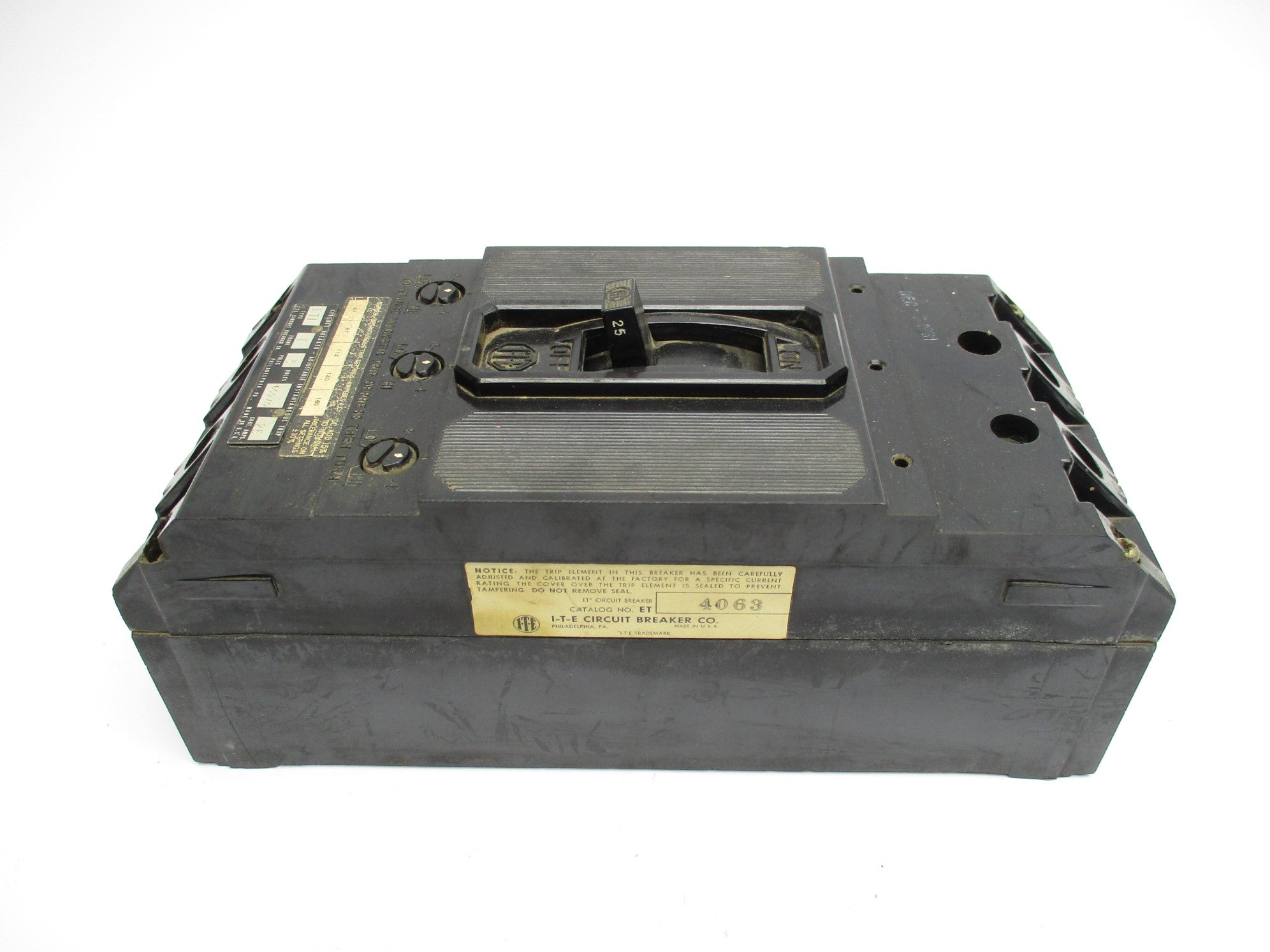 ITE ET4063 25A 600VAC UNMP